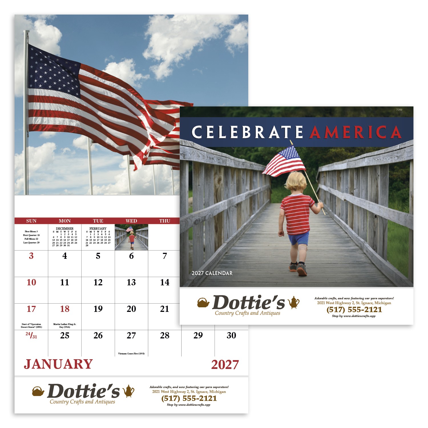 Picture of Good Value™ Celebrate America - Stapled Calendar