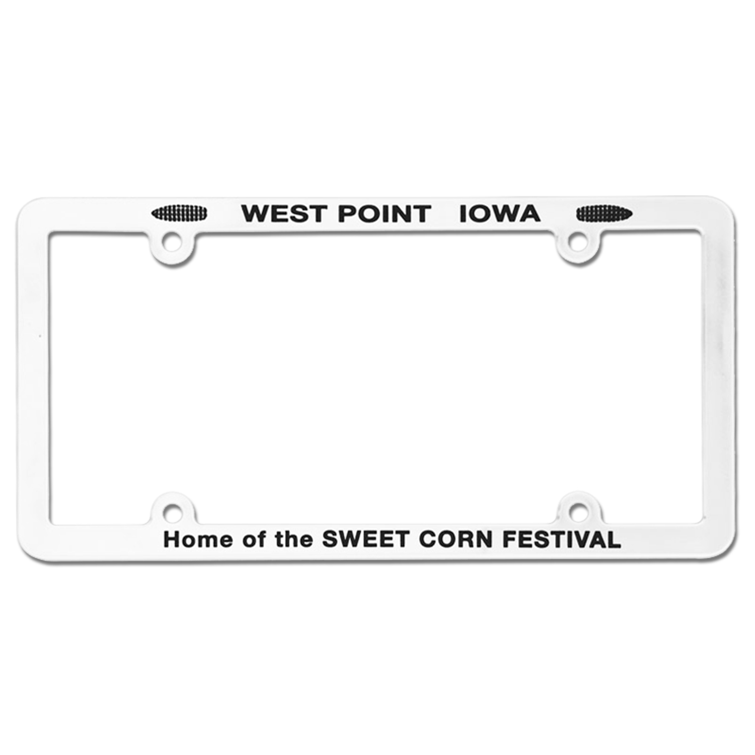 Picture of Screened Full View License Plate Frame With 4 Holes