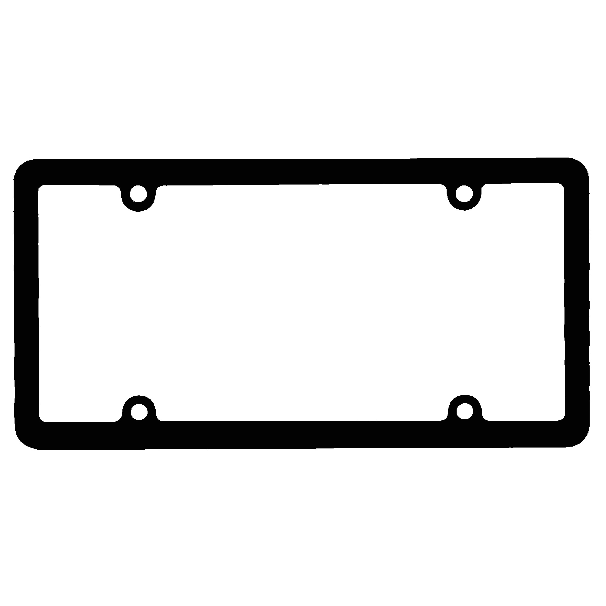 Picture of Screened Full View License Plate Frame With 4 Holes