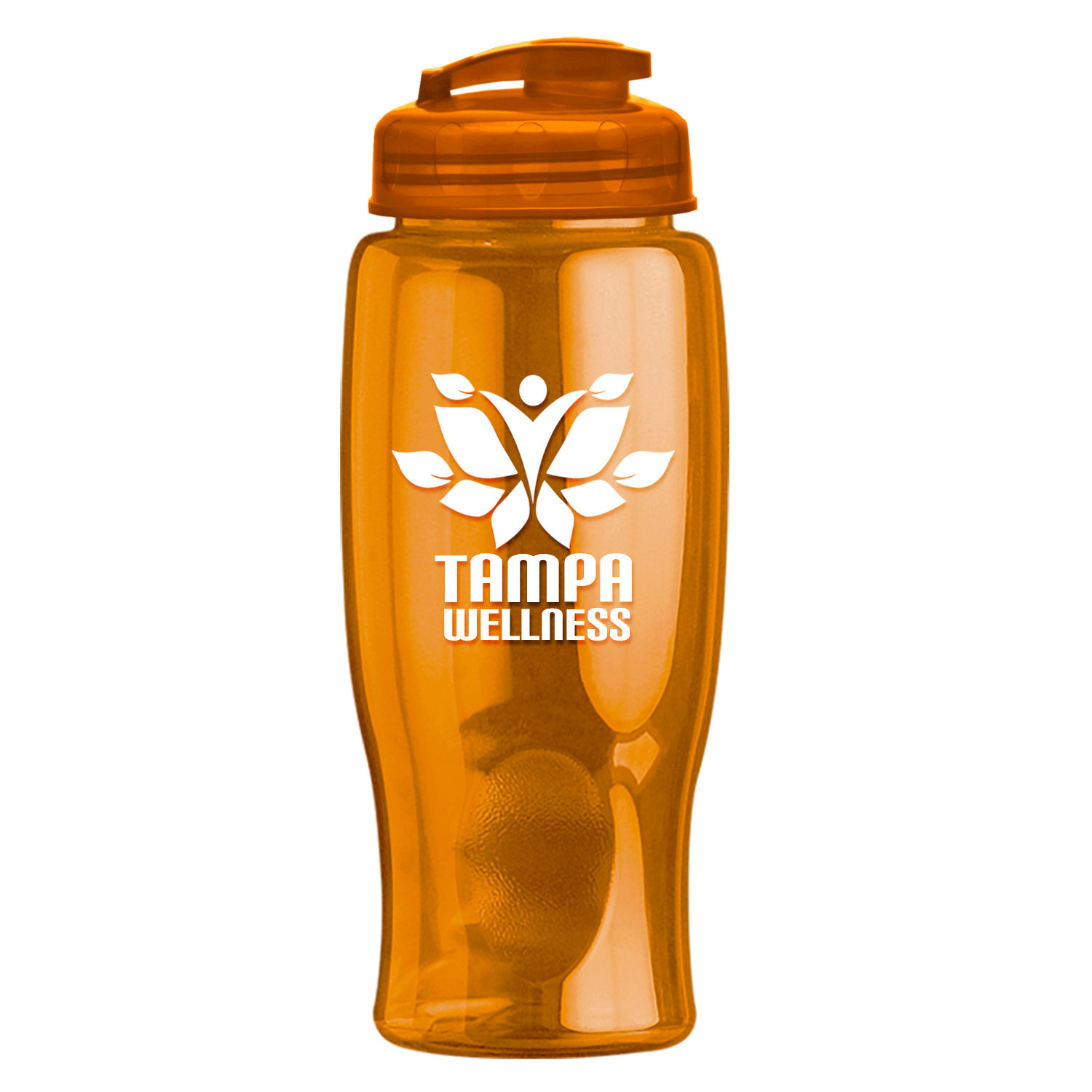 Picture of 27 Oz. Poly-Pure Transparent Bottle w/Flip Lid