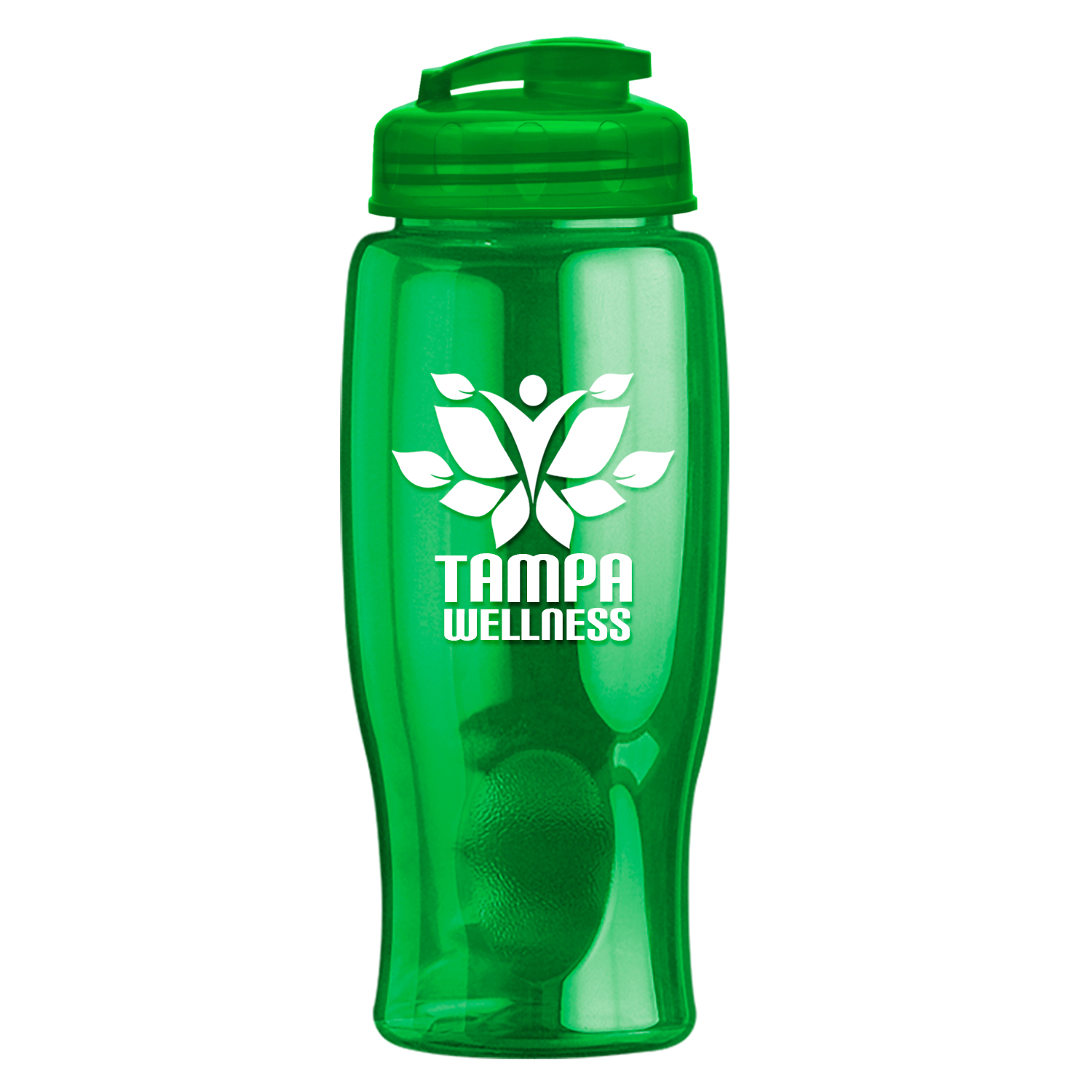 Picture of 27 Oz. Poly-Pure Transparent Bottle w/Flip Lid