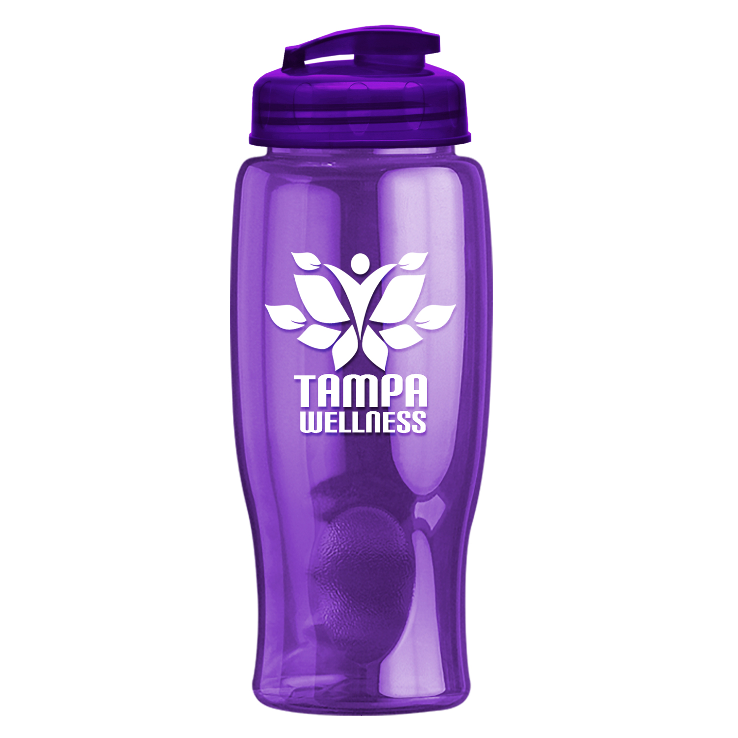 Picture of 27 Oz. Poly-Pure Transparent Bottle w/Flip Lid