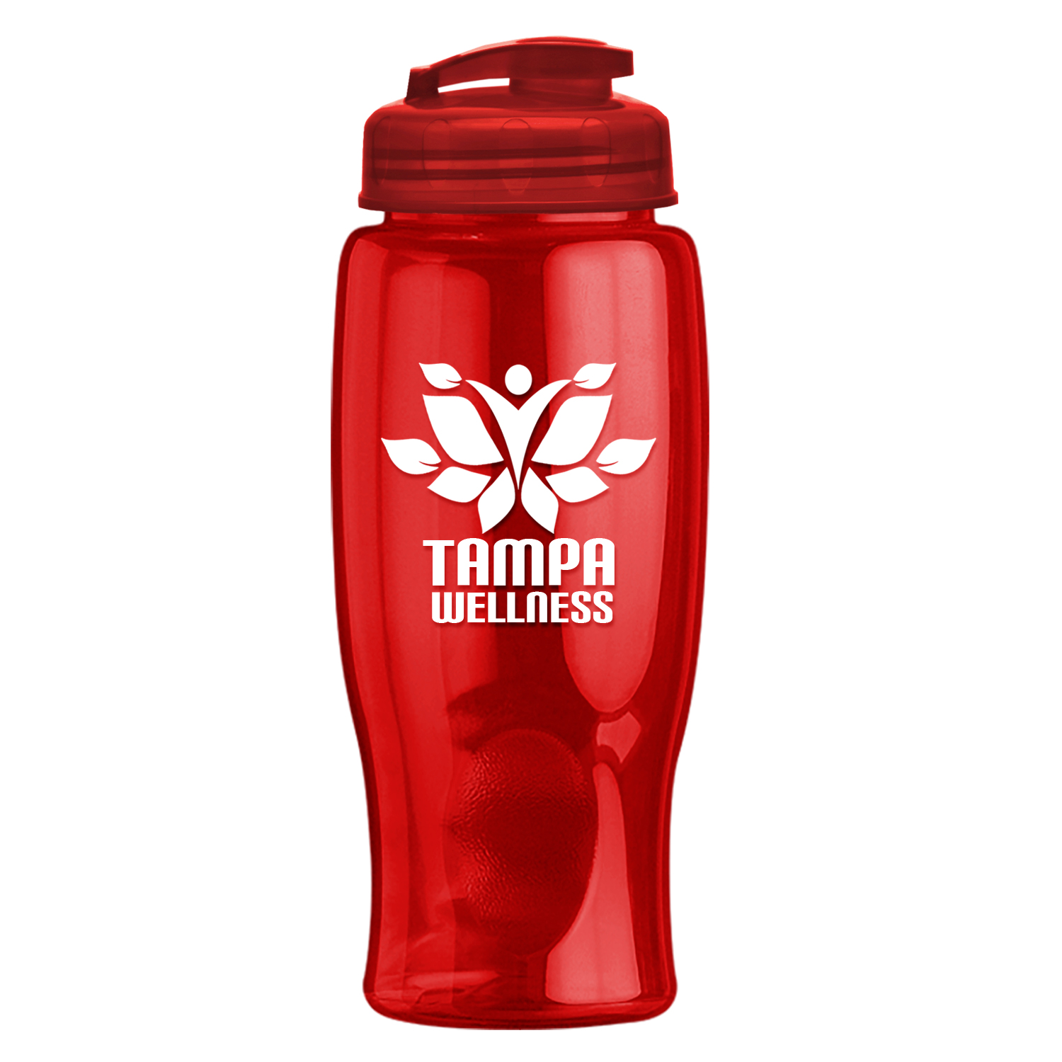Picture of 27 Oz. Poly-Pure Transparent Bottle w/Flip Lid