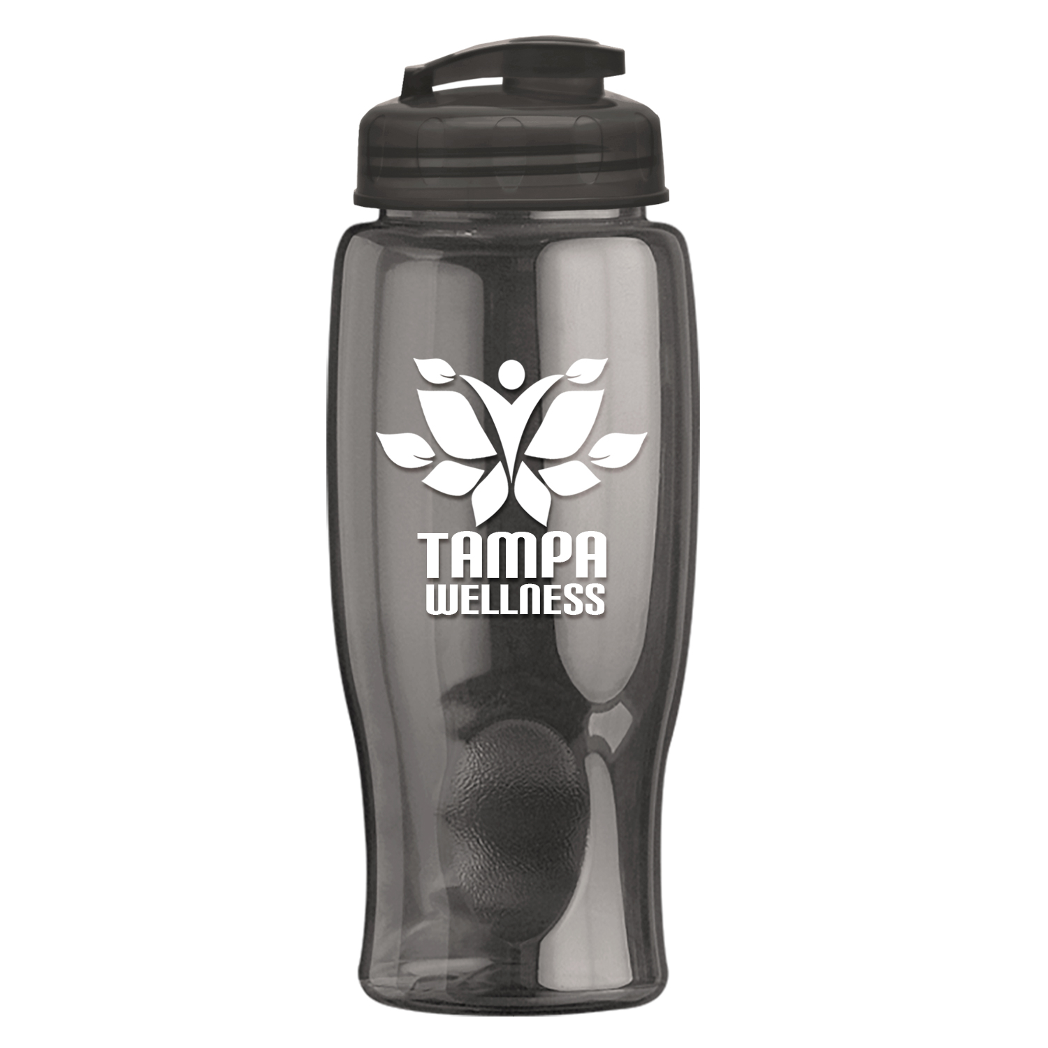 Picture of 27 Oz. Poly-Pure Transparent Bottle w/Flip Lid