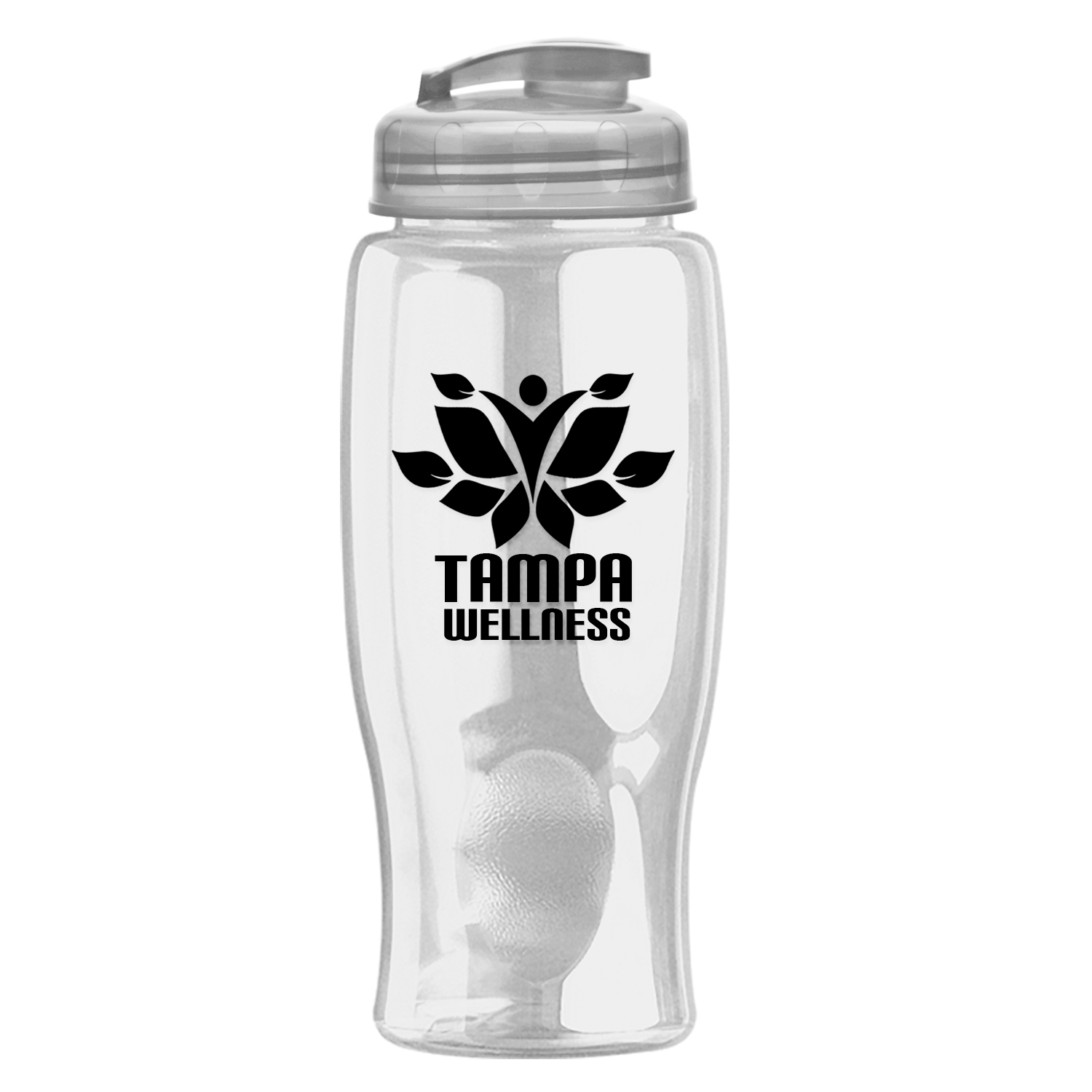 Picture of 27 Oz. Poly-Pure Transparent Bottle w/Flip Lid
