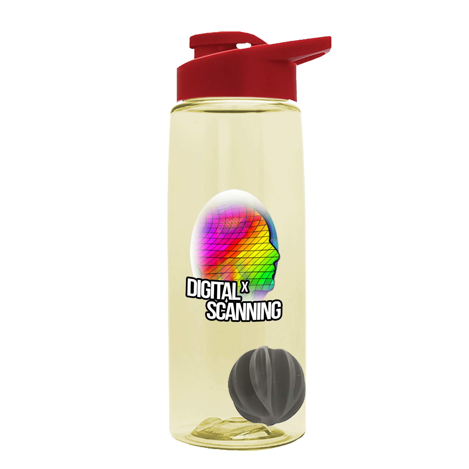 Picture of Garyline® Flair Tritan® Shaker Bottle with Drink-Thru Lid and Mixing Ball - 26 oz.