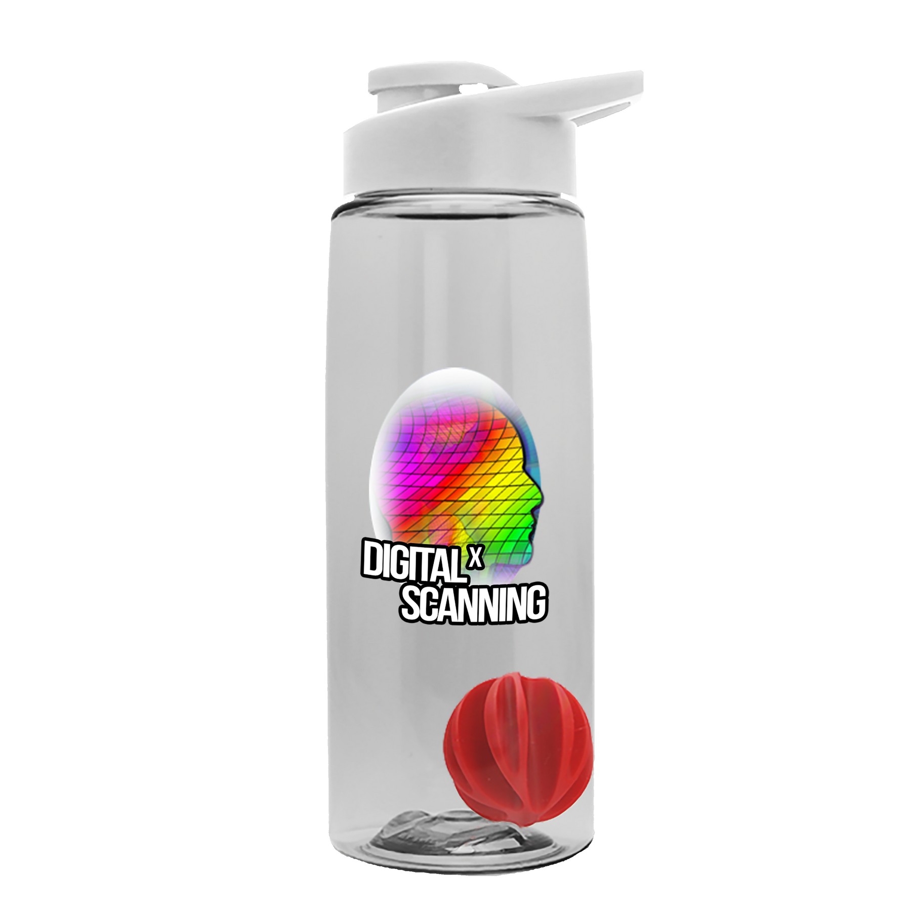 Picture of Garyline® Flair Tritan® Shaker Bottle with Drink-Thru Lid and Mixing Ball - 26 oz.