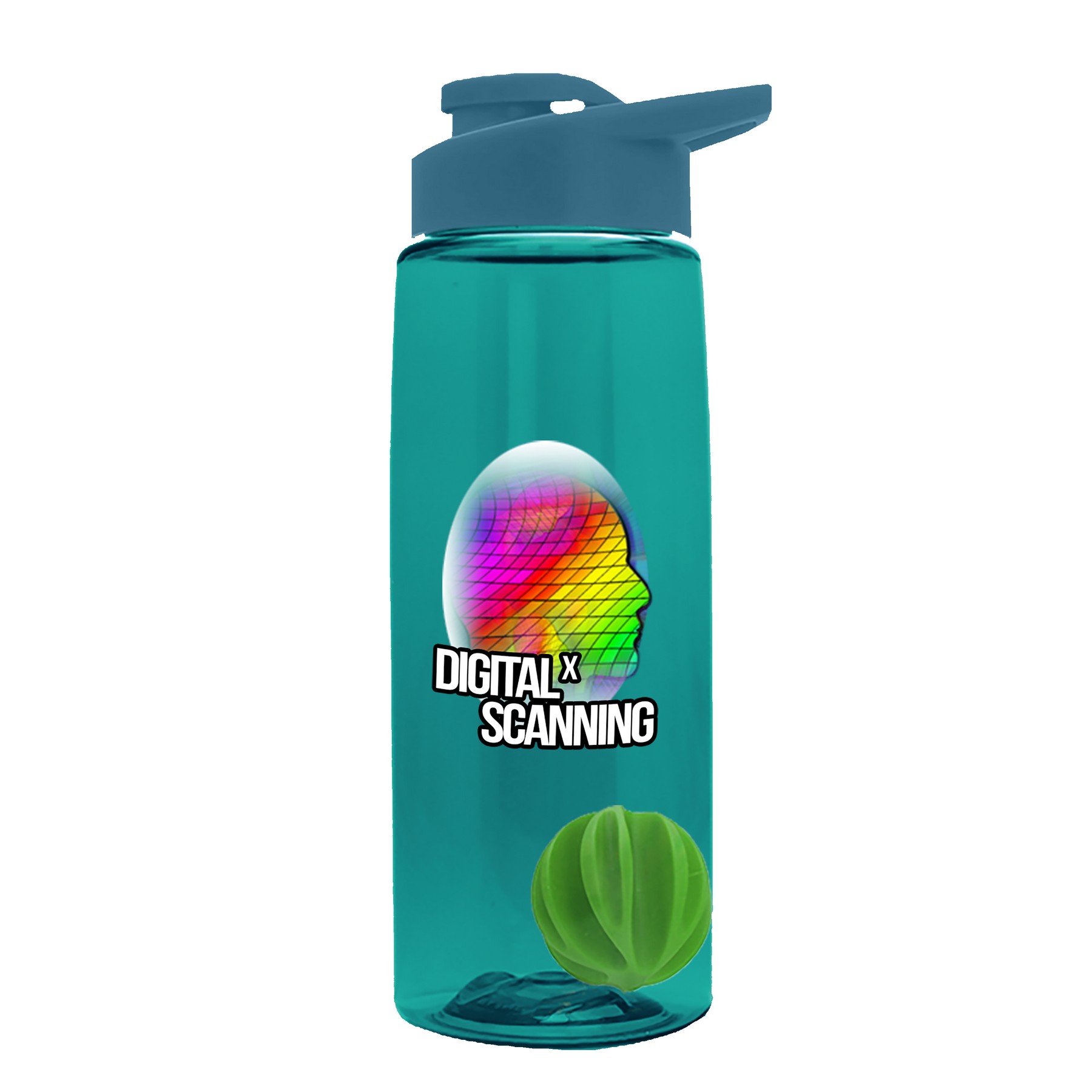 Picture of Garyline® Flair Tritan® Shaker Bottle with Drink-Thru Lid and Mixing Ball - 26 oz.