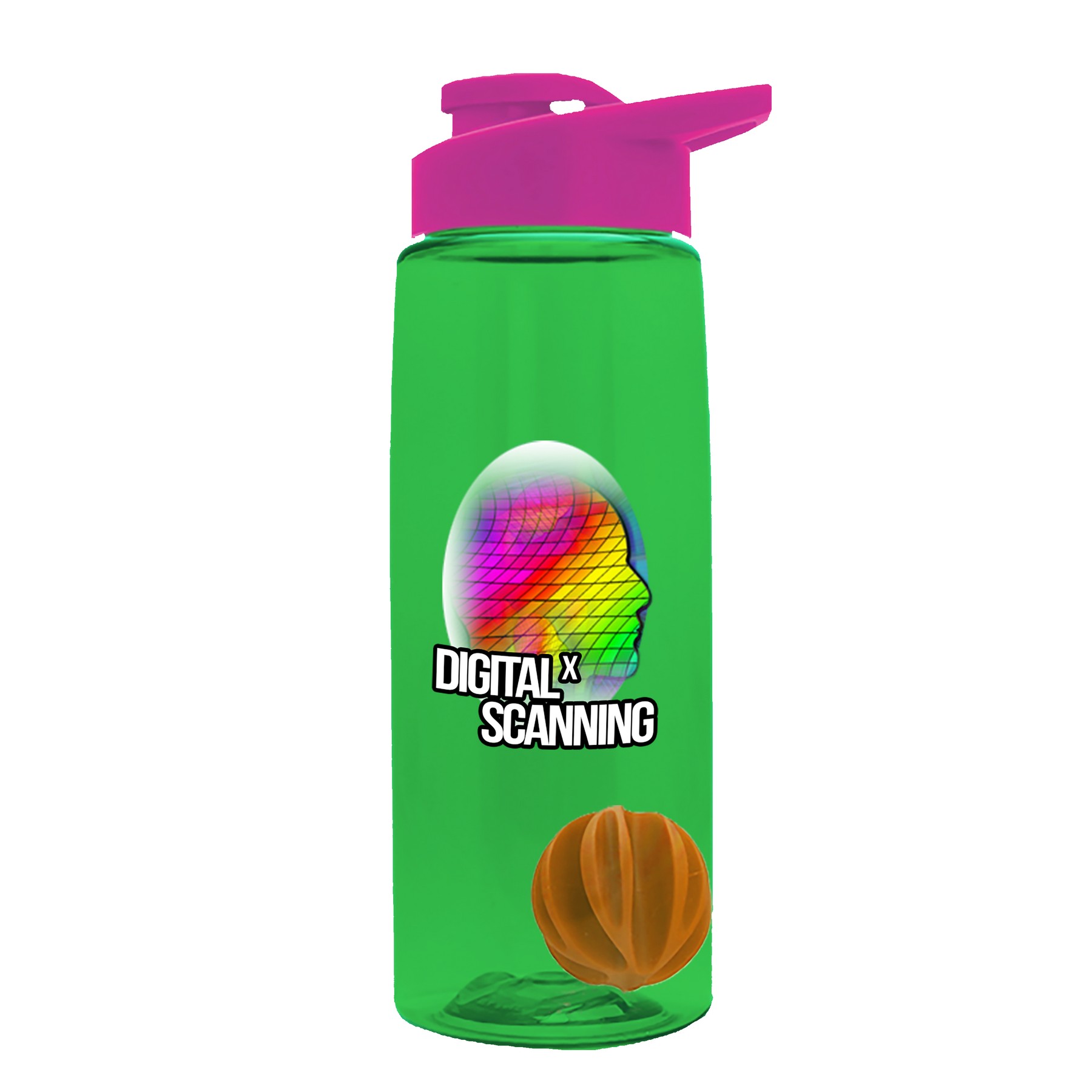 Picture of Garyline® Flair Tritan® Shaker Bottle with Drink-Thru Lid and Mixing Ball - 26 oz.