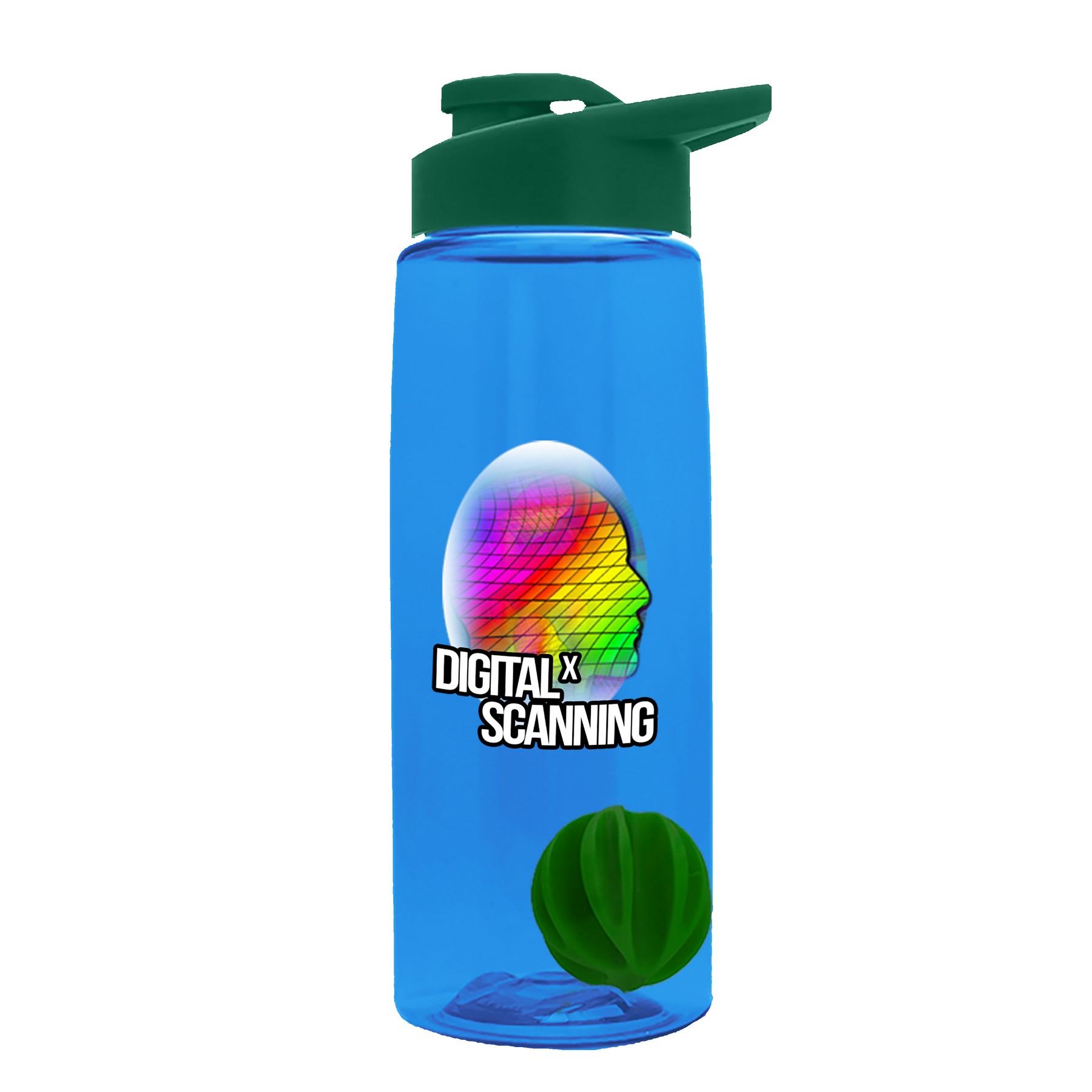Picture of Garyline® Flair Tritan® Shaker Bottle with Drink-Thru Lid and Mixing Ball - 26 oz.