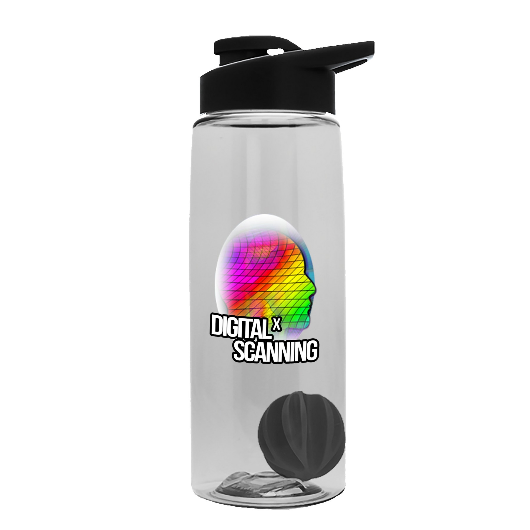 Picture of Garyline® Flair Tritan® Shaker Bottle with Drink-Thru Lid and Mixing Ball - 26 oz.