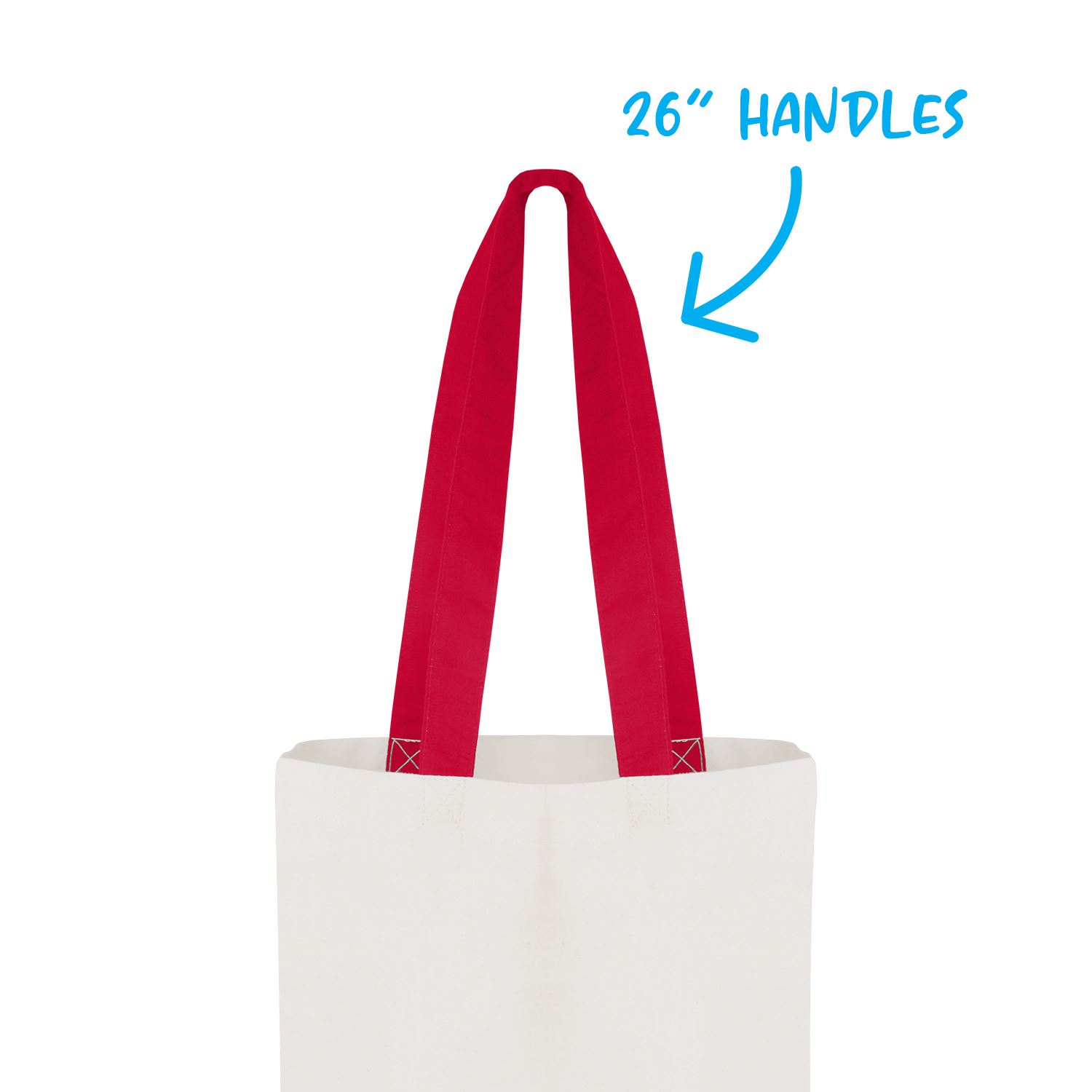 Picture of Good Value™ Cotton Colored Accent Flat Tote