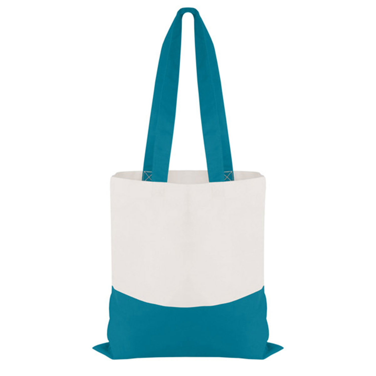 Picture of Good Value™ Cotton Colored Accent Flat Tote