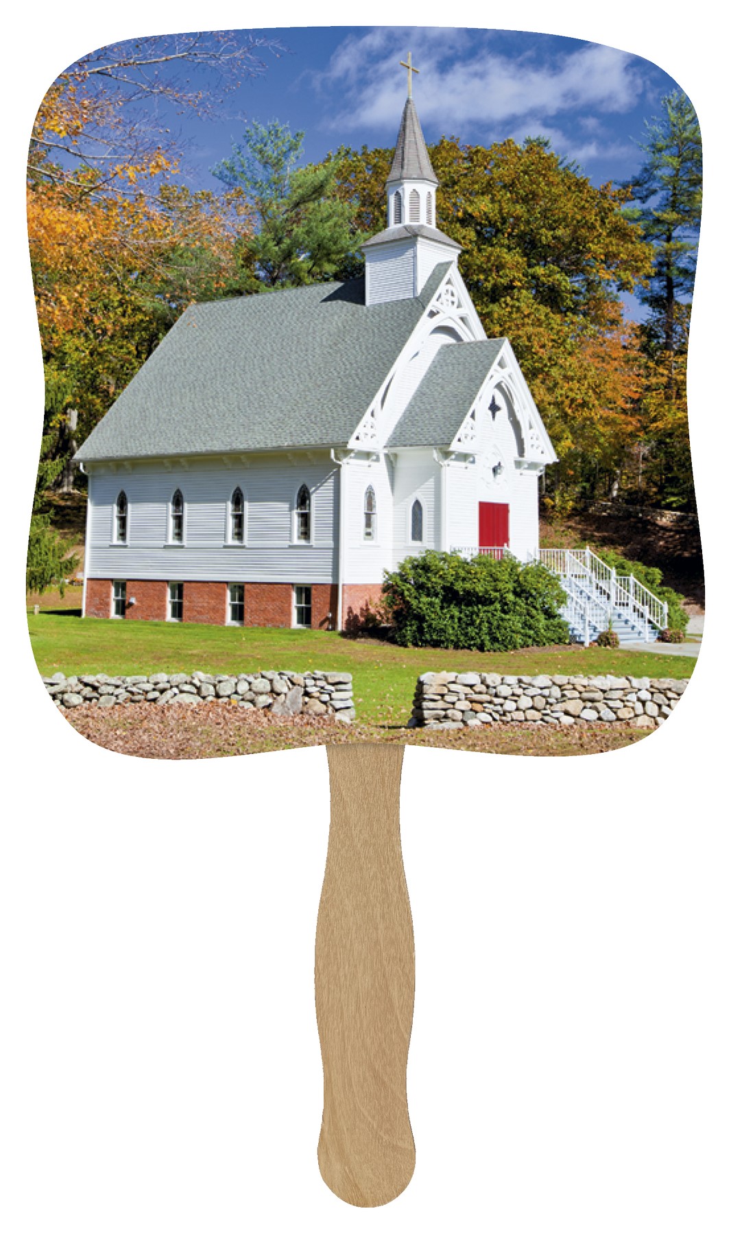 Picture of Skinner & Kennedy® Little White Church - Pictorial Fan