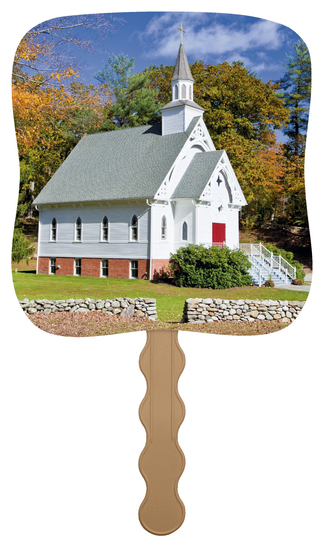 Picture of Skinner & Kennedy® Little White Church - Pictorial Fan