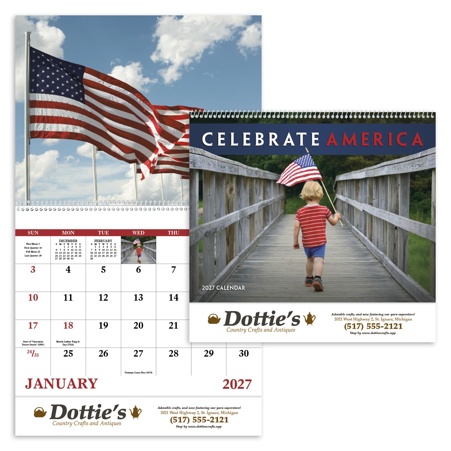 Picture of Good Value™ Celebrate America - Spiral Calendar