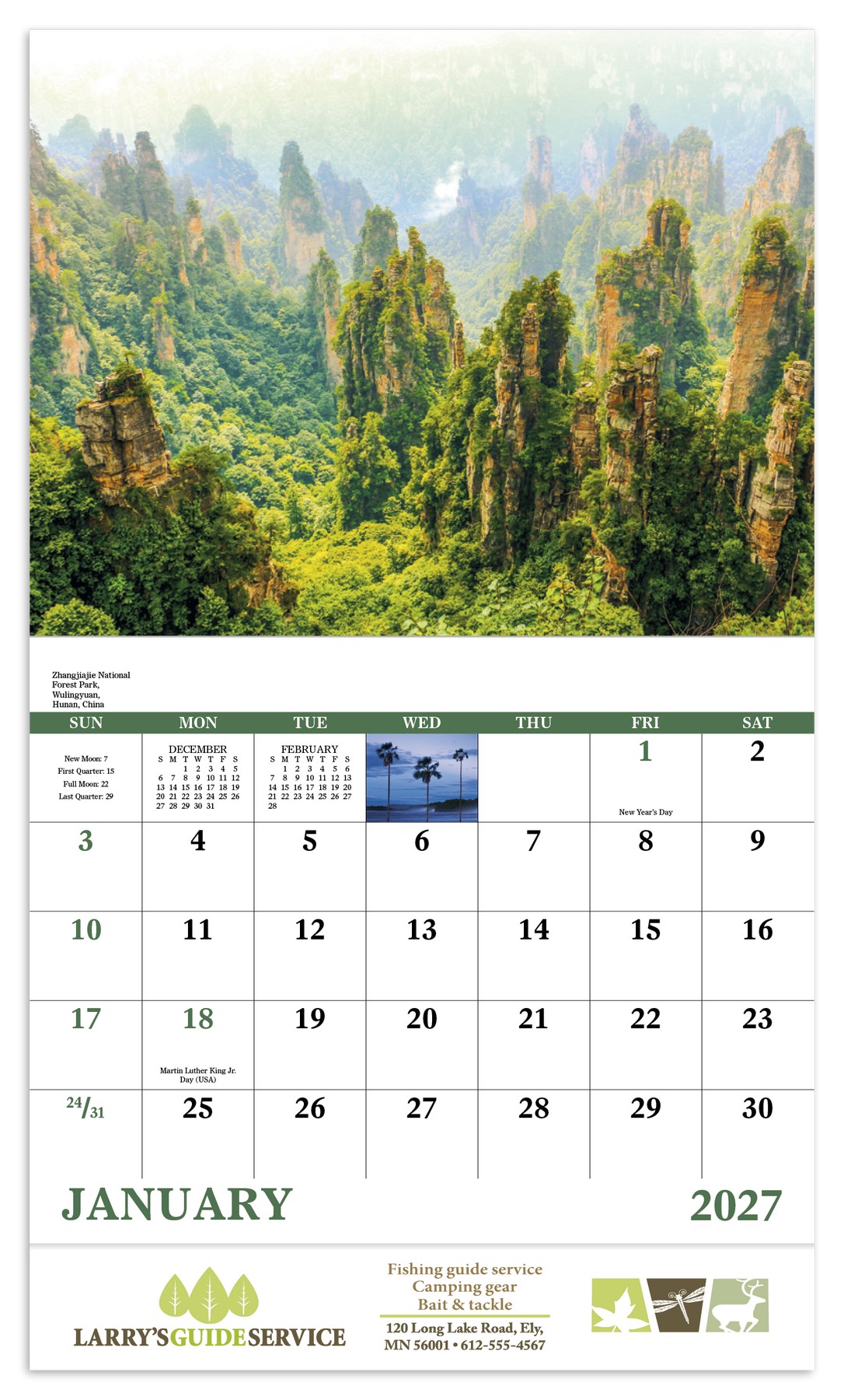 Picture of Good Value™ Glorious Getaways - Stapled Calendar