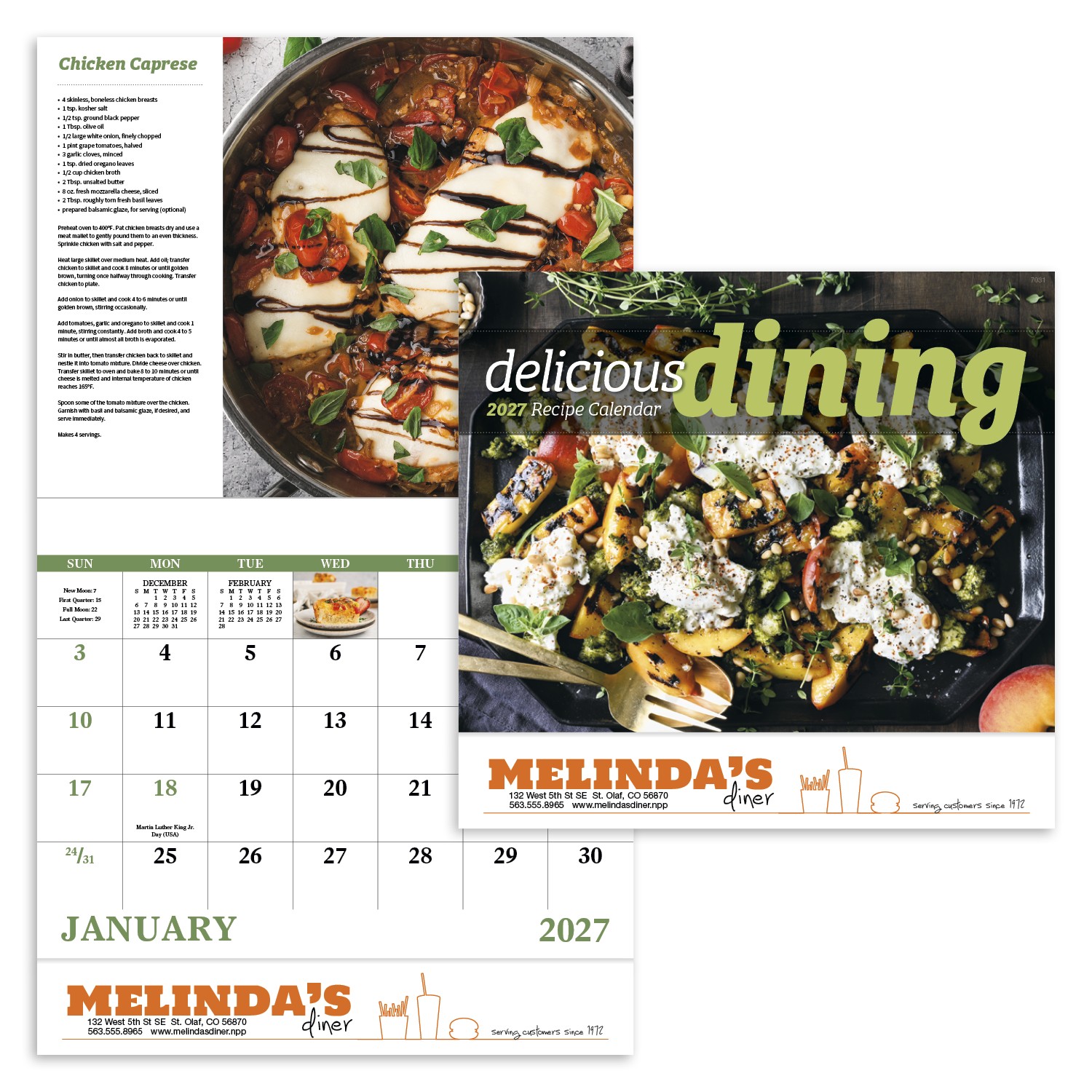 Picture of Good Value™ Delicious Dining - Stapled Calendar
