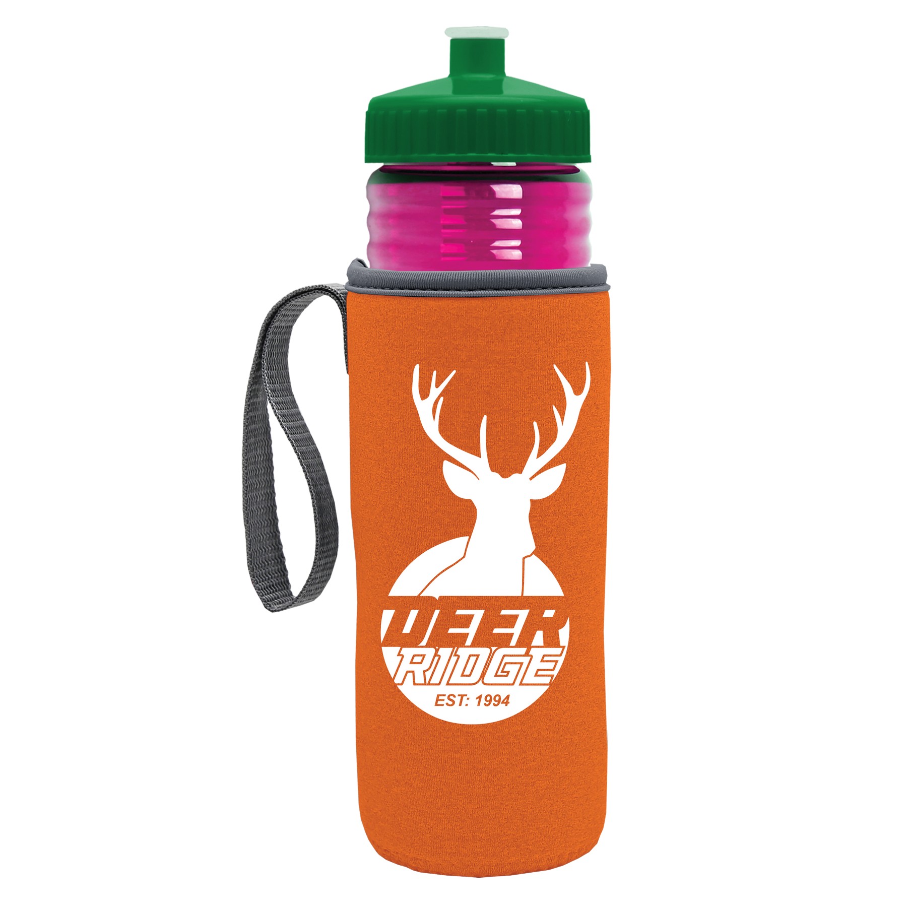 Picture of Garyline® Lifeguard Bottle with Push-Pull Lid and Insulated Caddy - 24 oz.