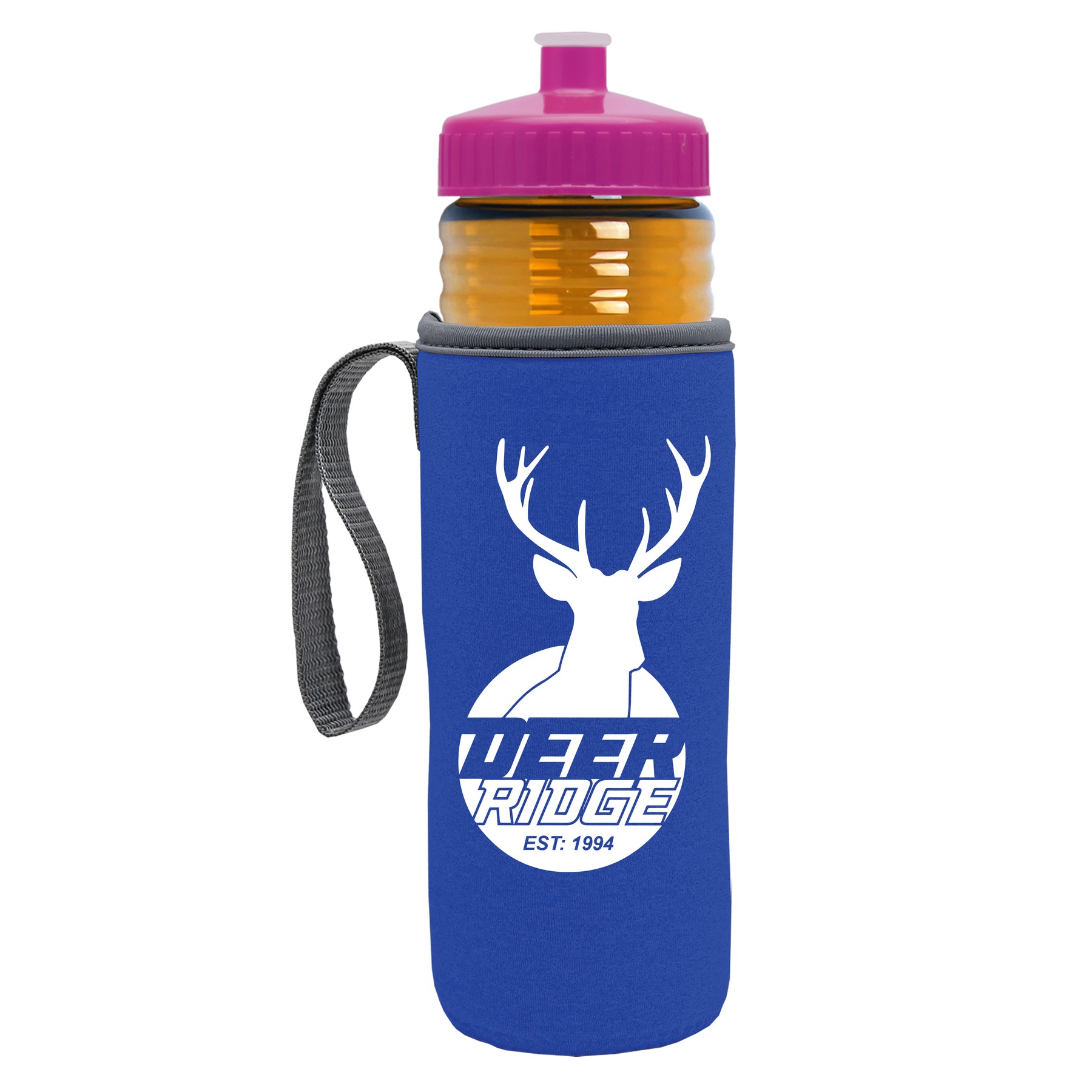 Picture of Garyline® Lifeguard Bottle with Push-Pull Lid and Insulated Caddy - 24 oz.
