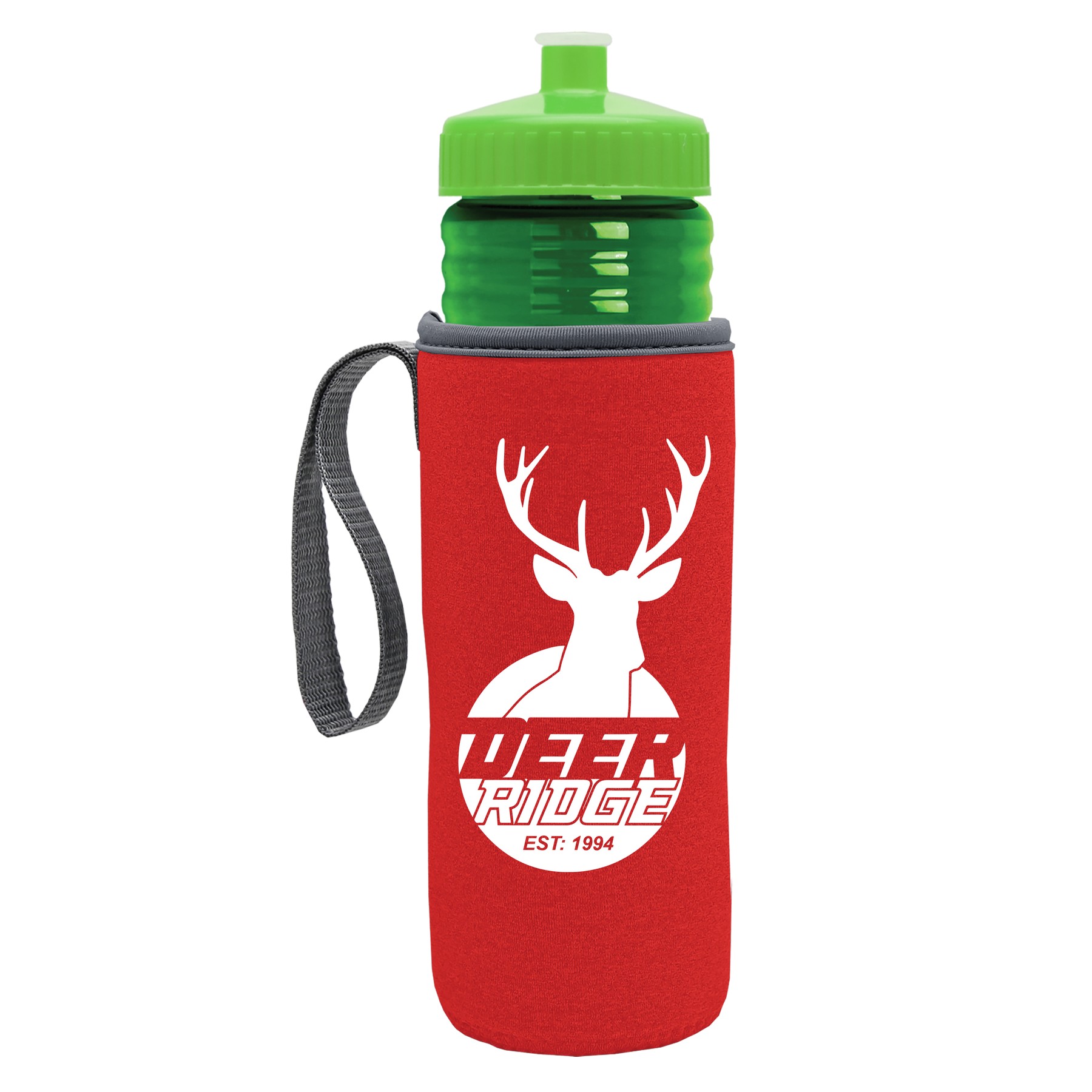 Picture of Garyline® Lifeguard Bottle with Push-Pull Lid and Insulated Caddy - 24 oz.