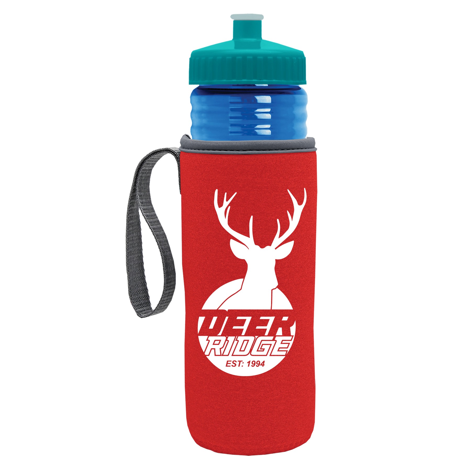 Picture of Garyline® Lifeguard Bottle with Push-Pull Lid and Insulated Caddy - 24 oz.