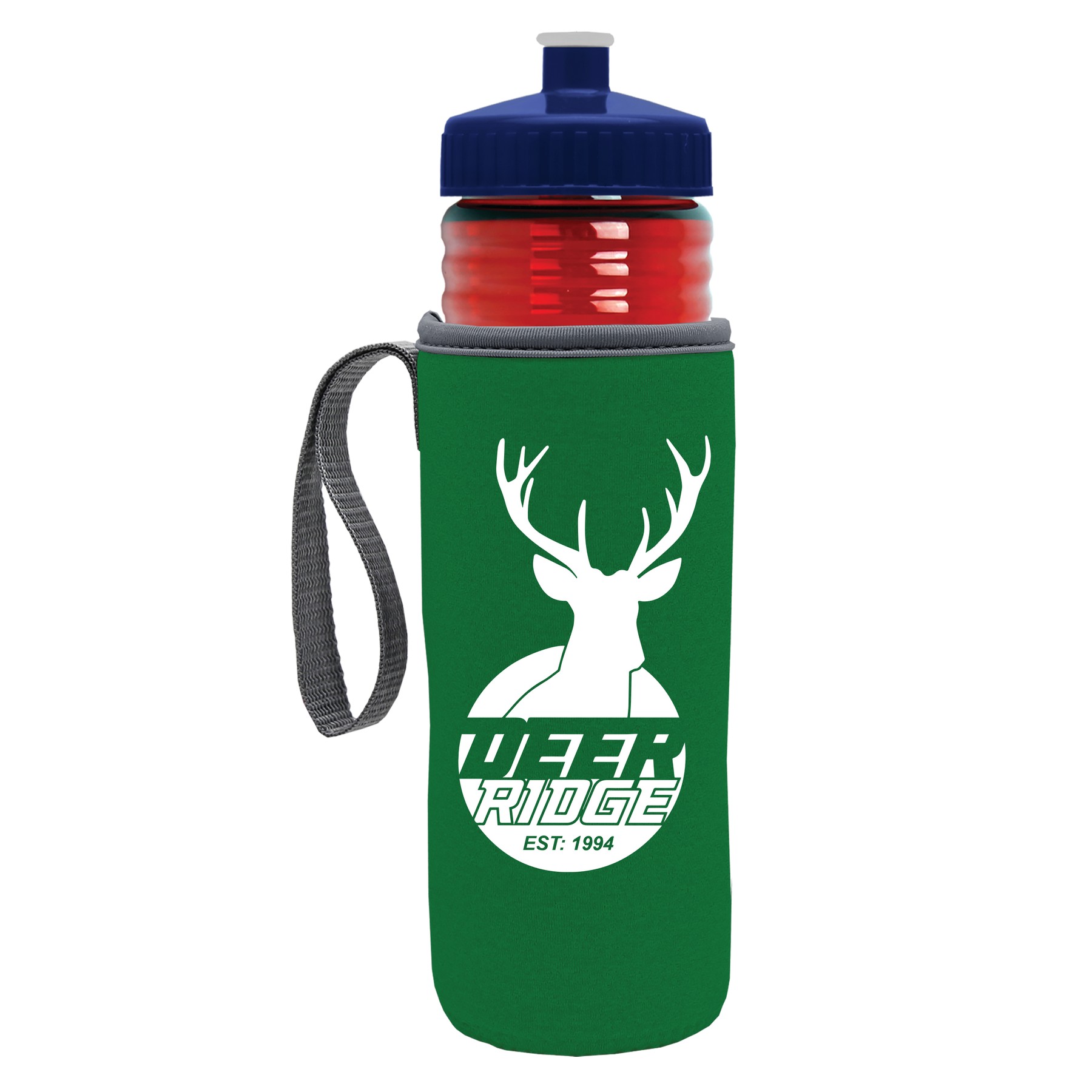 Picture of Garyline® Lifeguard Bottle with Push-Pull Lid and Insulated Caddy - 24 oz.