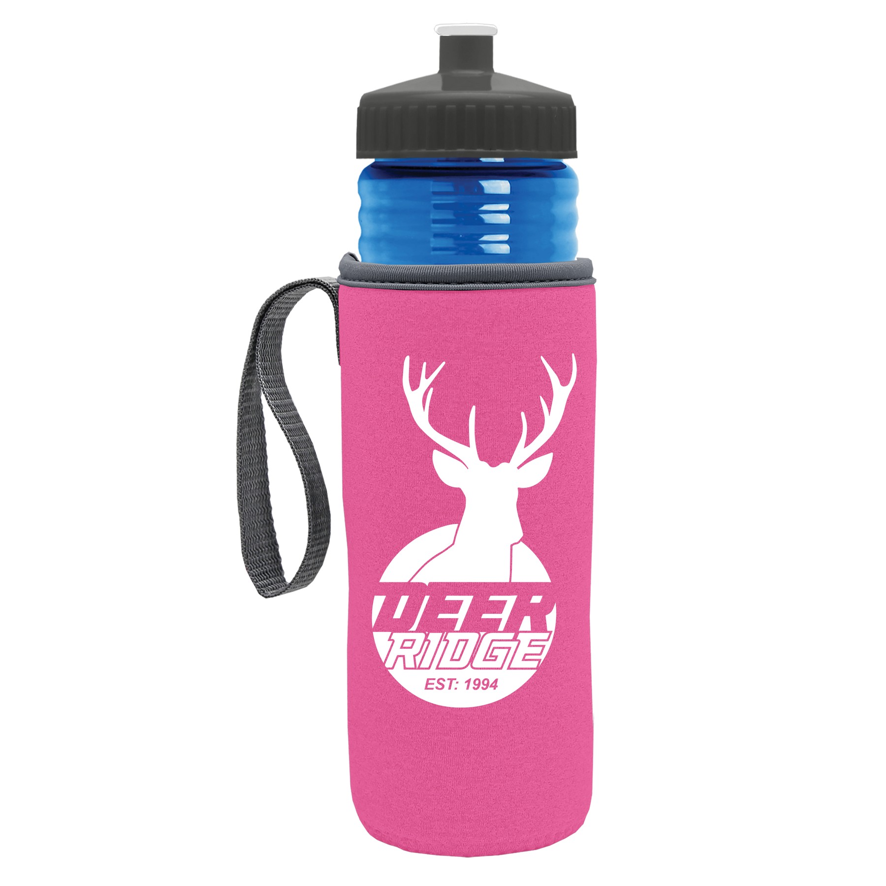 Picture of Garyline® Lifeguard Bottle with Push-Pull Lid and Insulated Caddy - 24 oz.