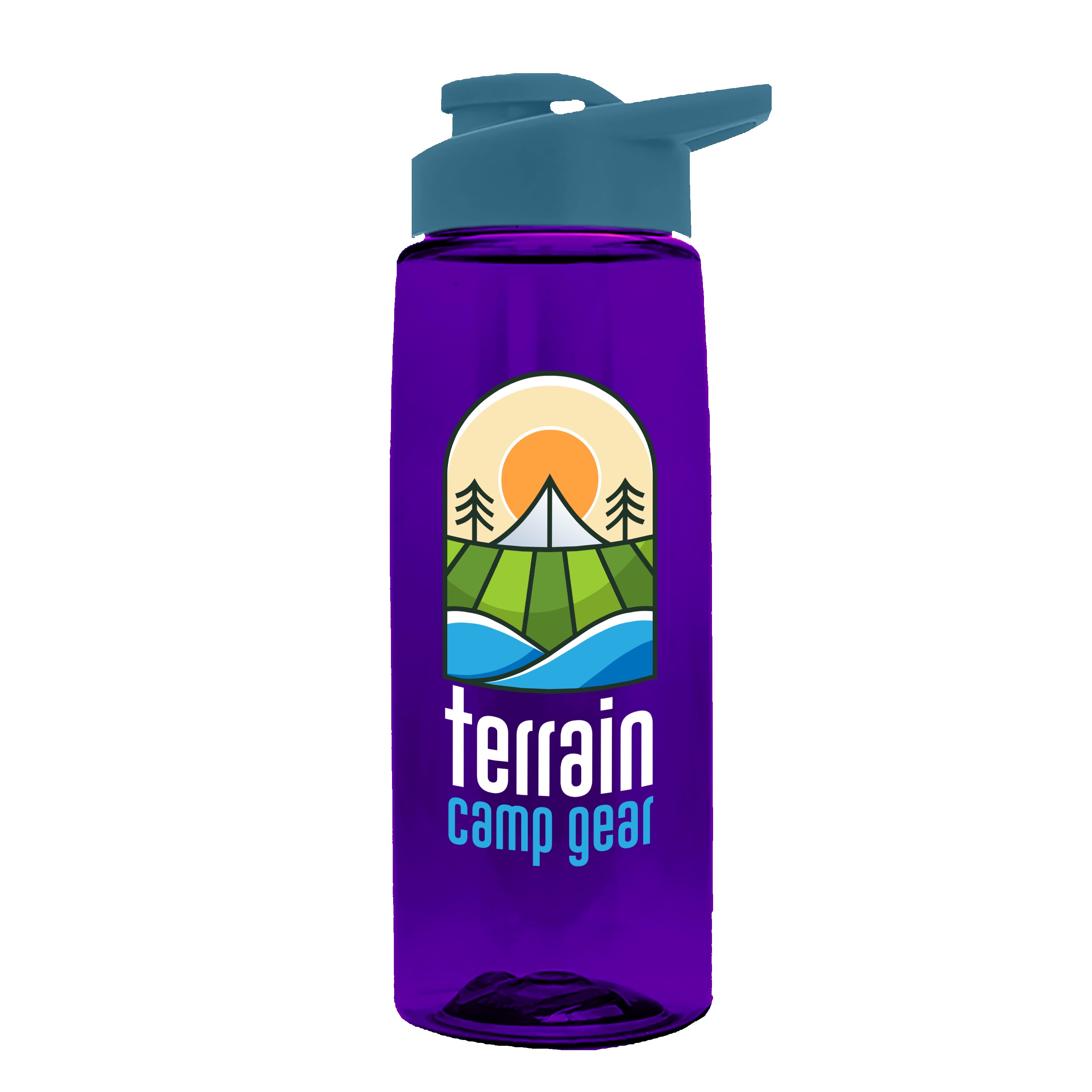Picture of Garyline® Flair Tritan® Renew Bottle with Drink-Thru Lid - 26 oz.