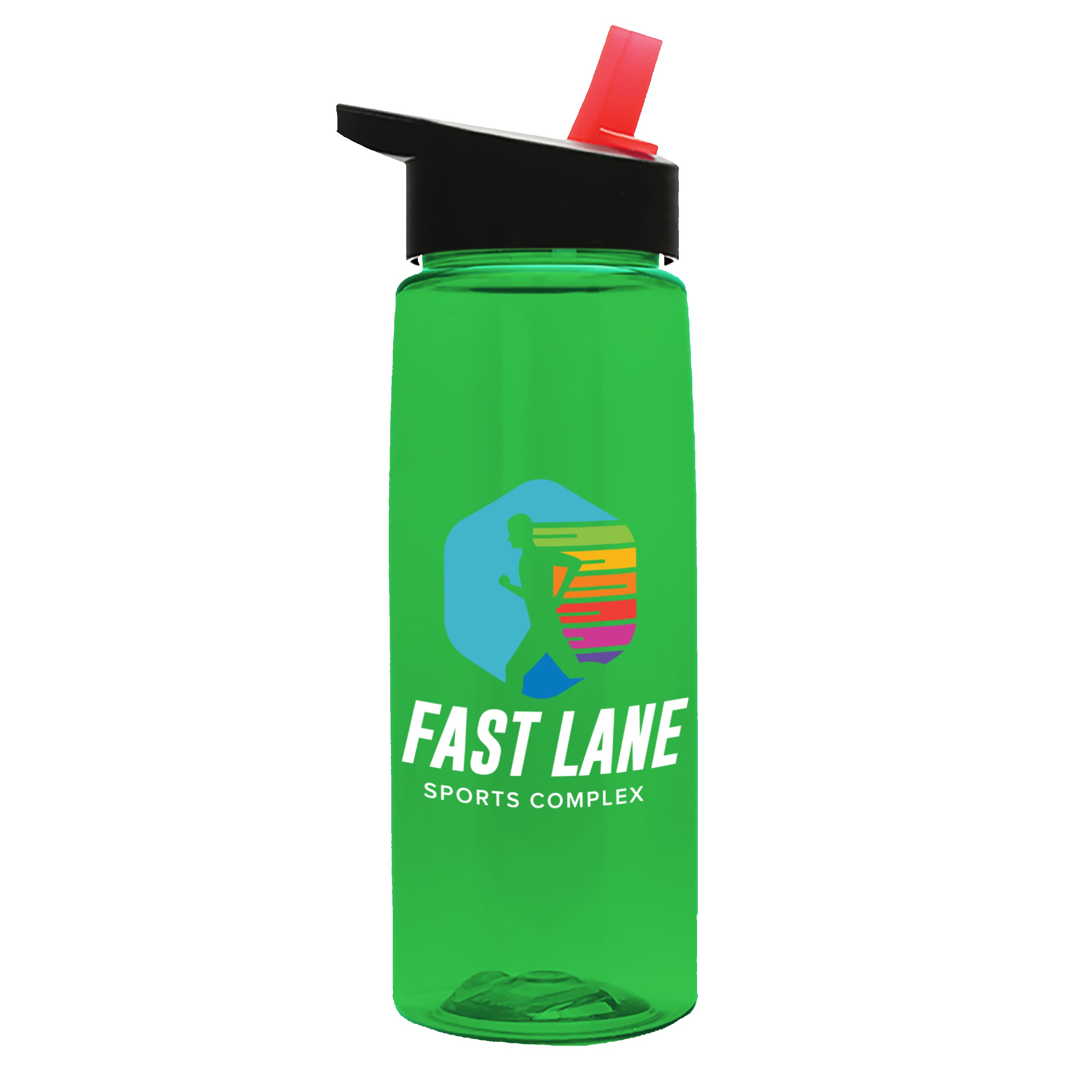 Picture of Garyline® Flair Tritan® Renew Bottle with Flip-Straw Lid - 26 oz.