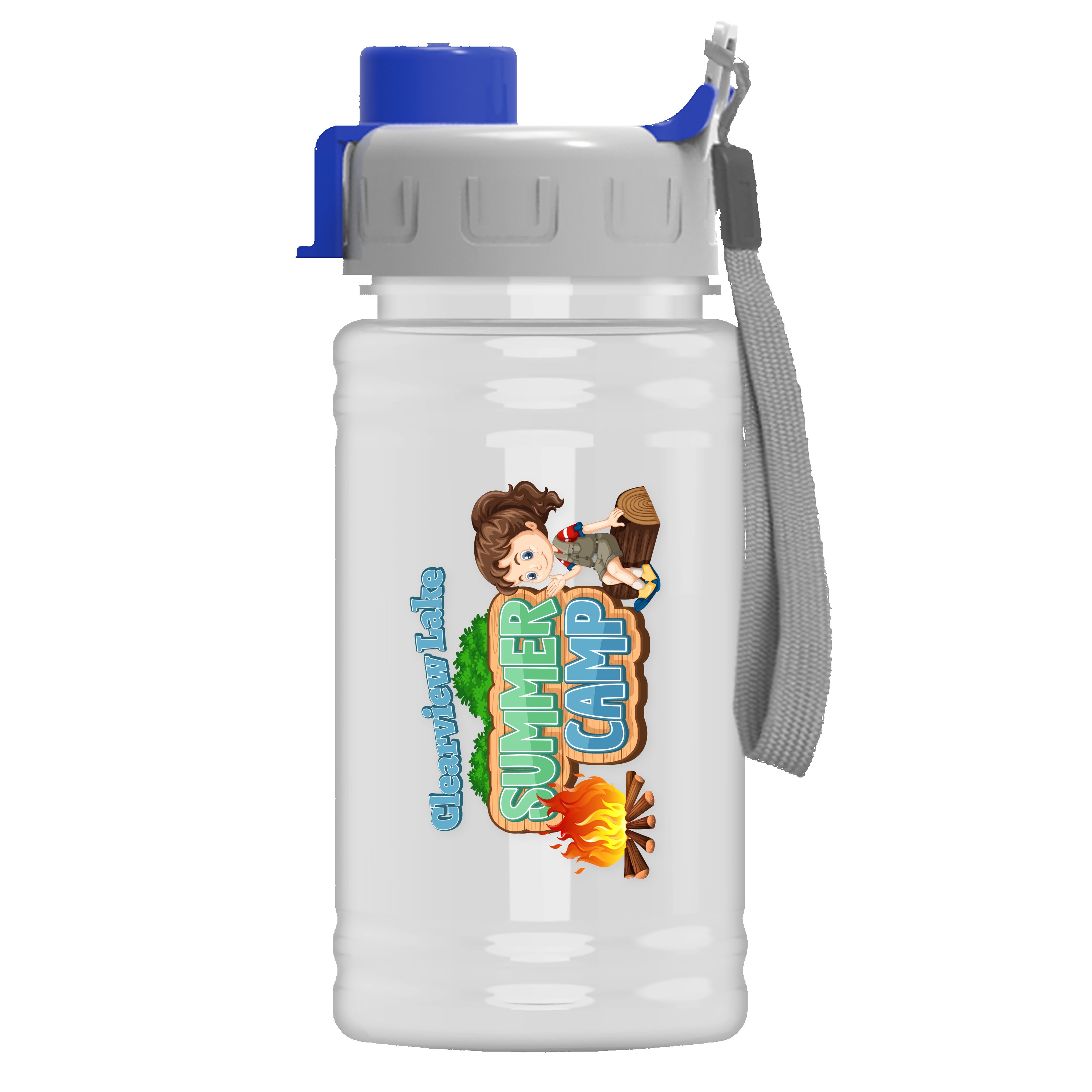 Picture of Garyline® Mini RPET Bottle with Quick-Snap Lid - 16 oz.