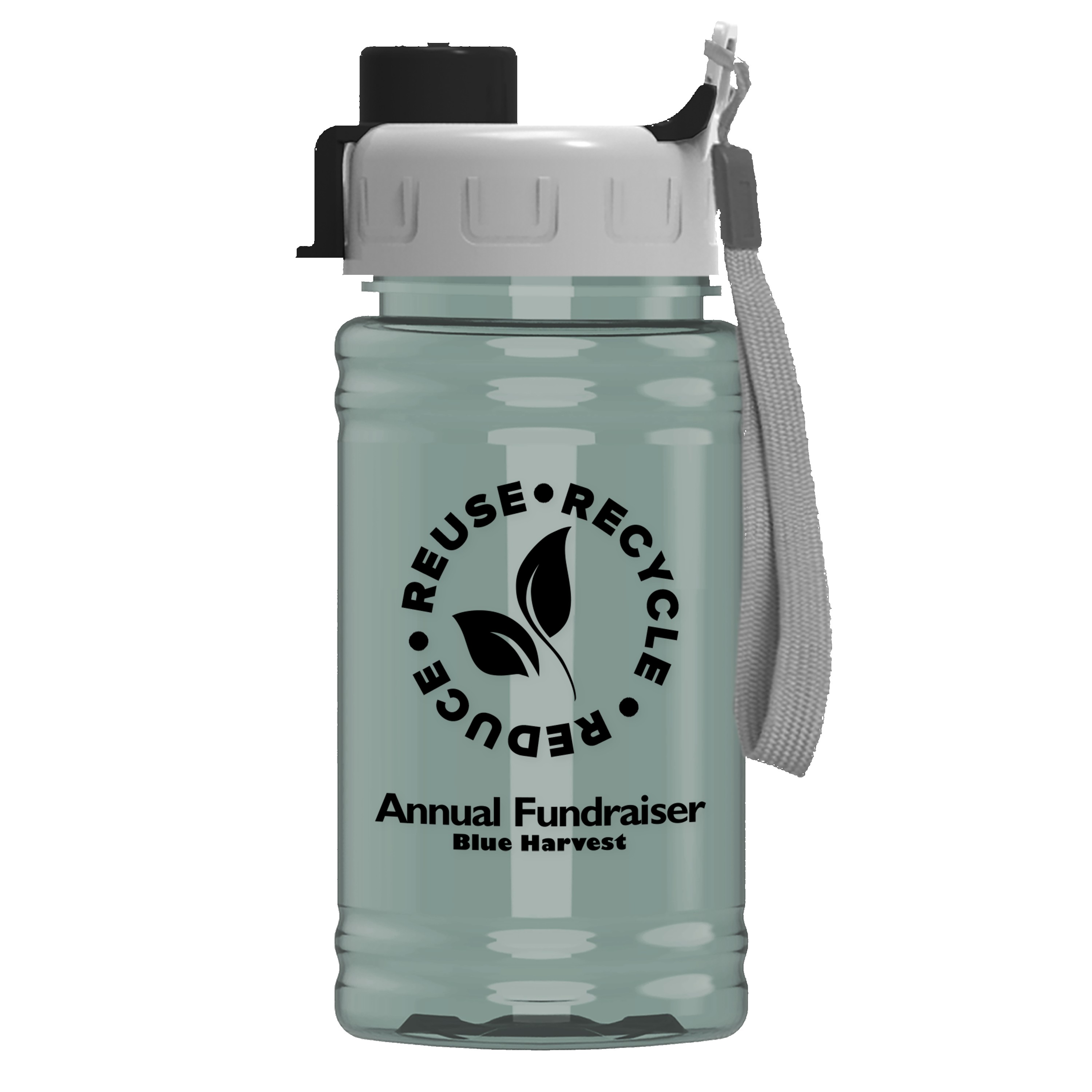 Picture of Garyline® Mini RPET Bottle with Quick-Snap Lid - 16 oz.