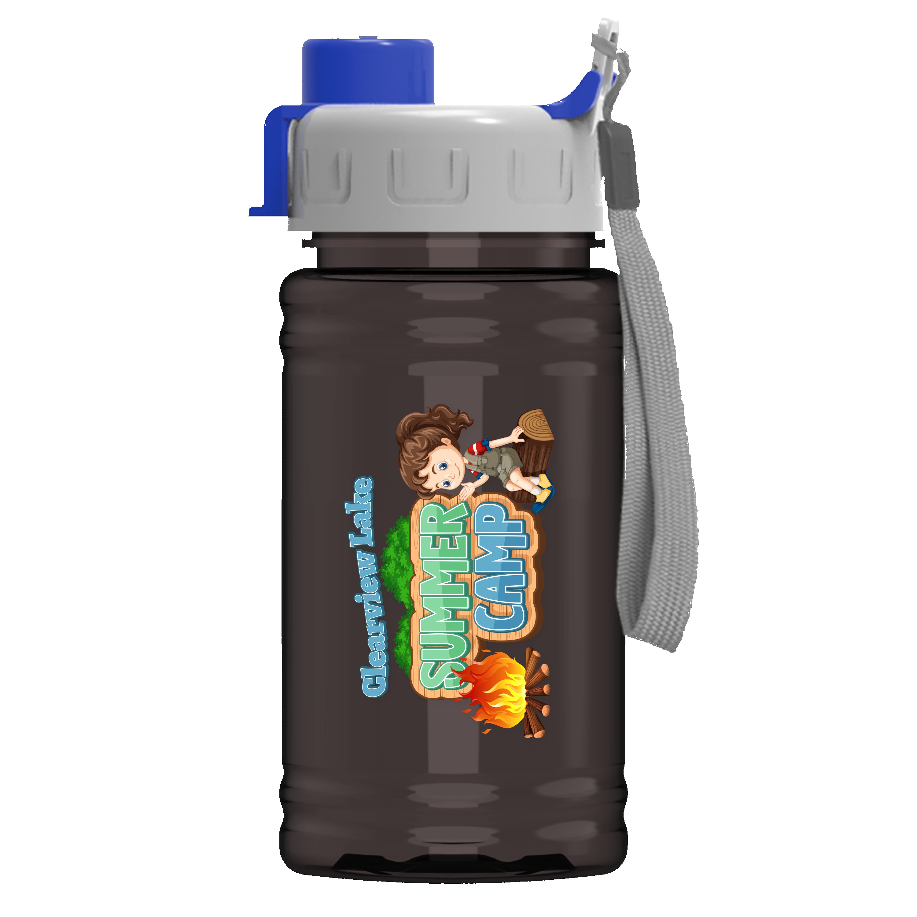 Picture of Garyline® Mini RPET Bottle with Quick-Snap Lid - 16 oz.