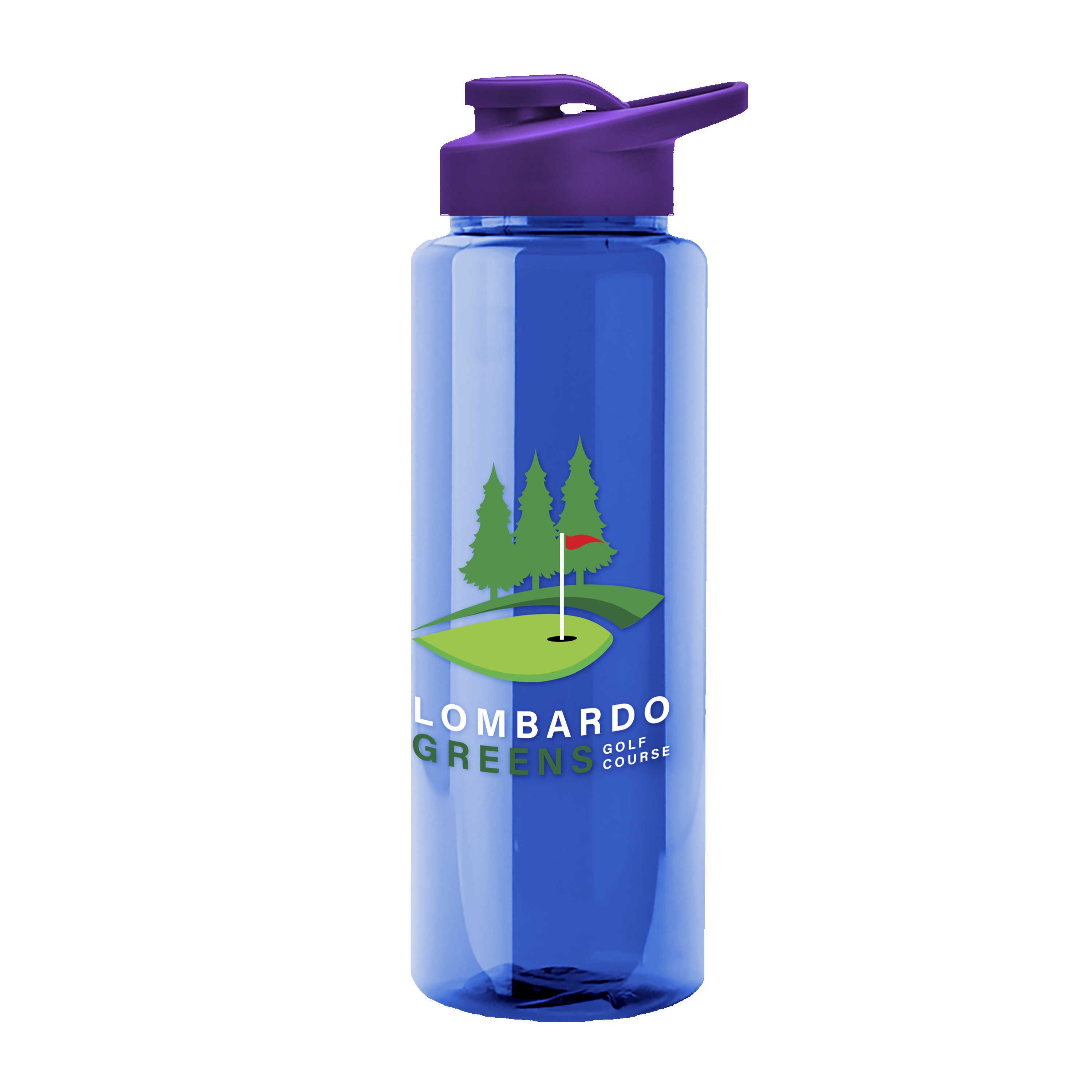 Picture of Garyline® Slim Fit RPET Bottle with Drink-Thru Lid - 32 oz.