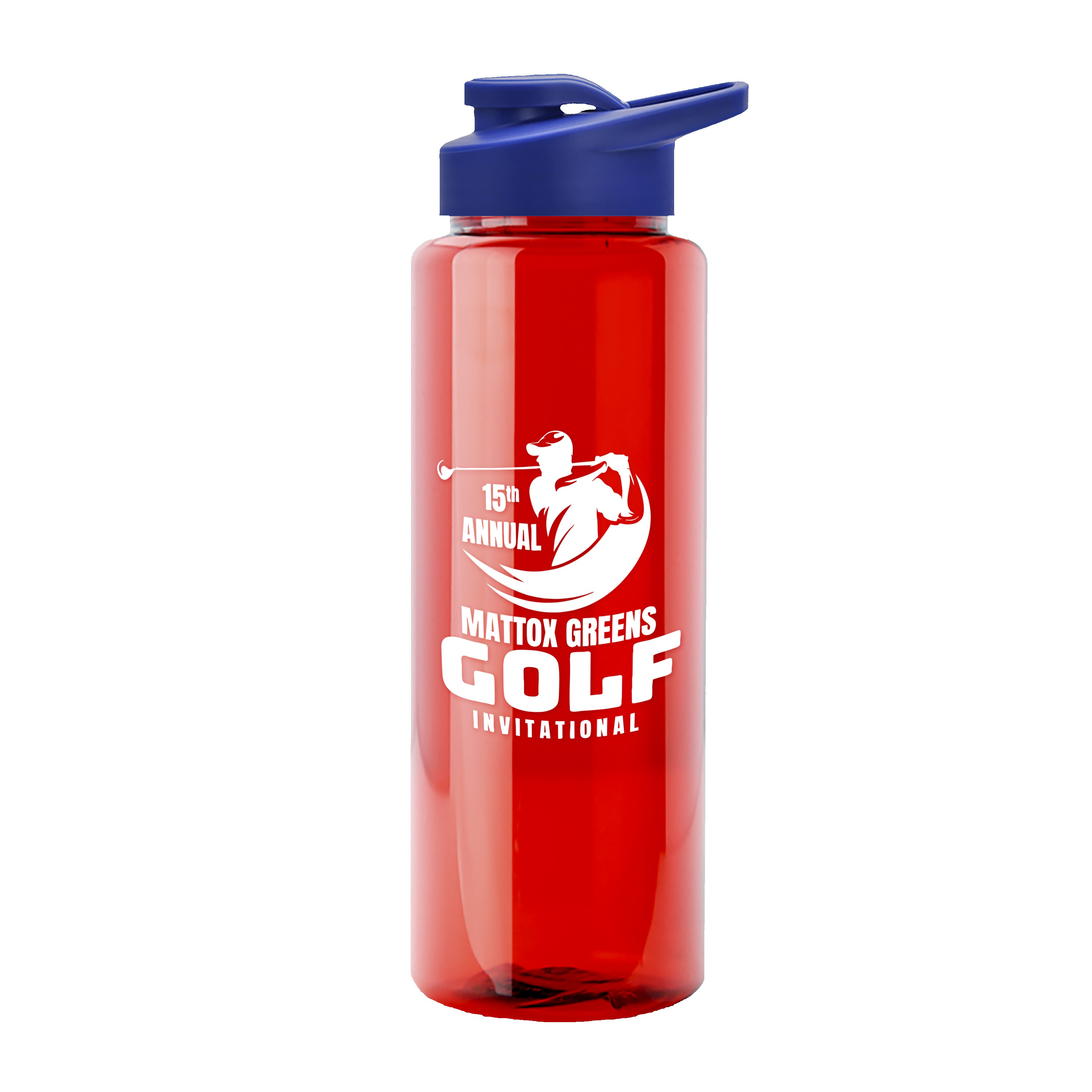 Picture of Garyline® Slim Fit RPET Bottle with Drink-Thru Lid - 32 oz.