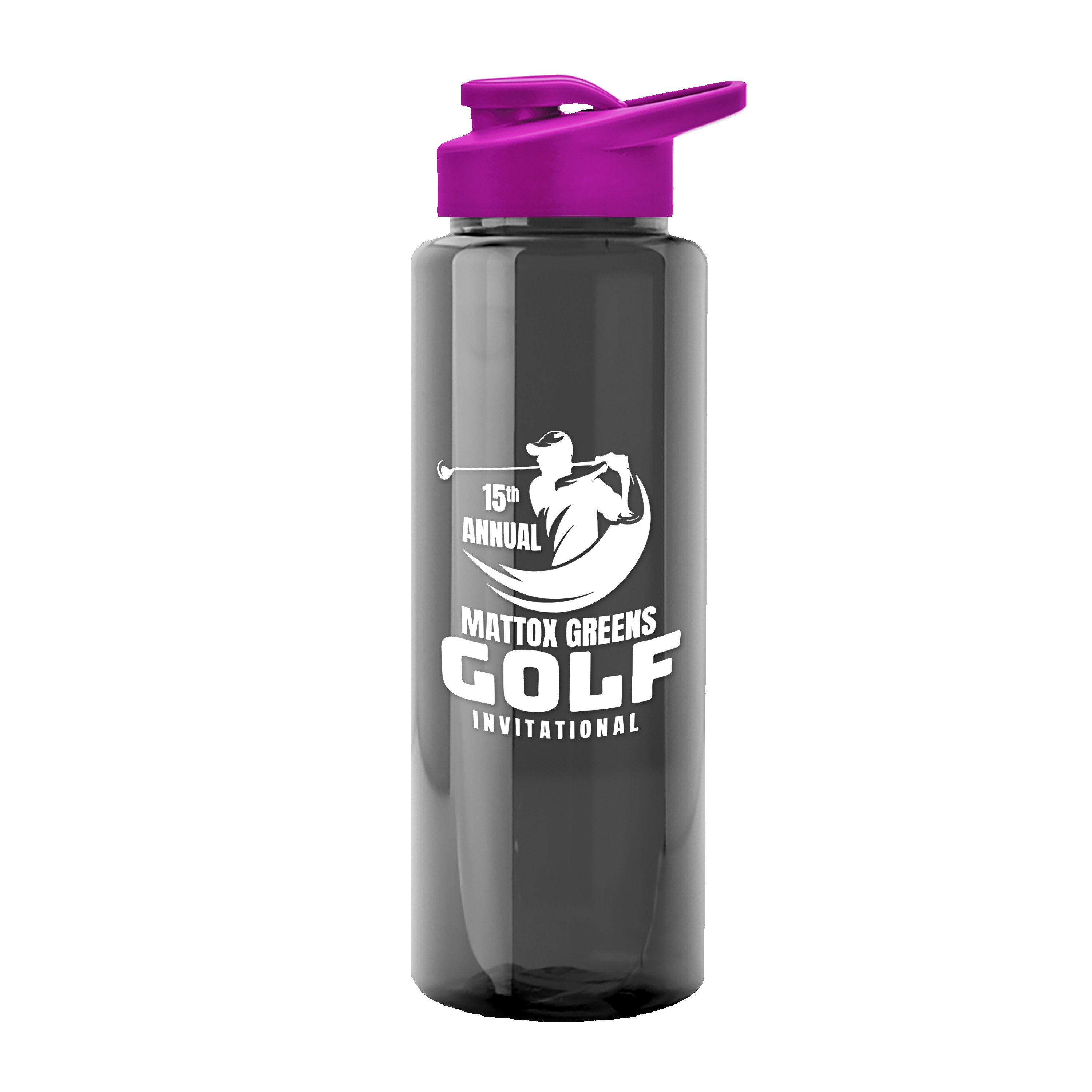 Picture of Garyline® Slim Fit RPET Bottle with Drink-Thru Lid - 32 oz.