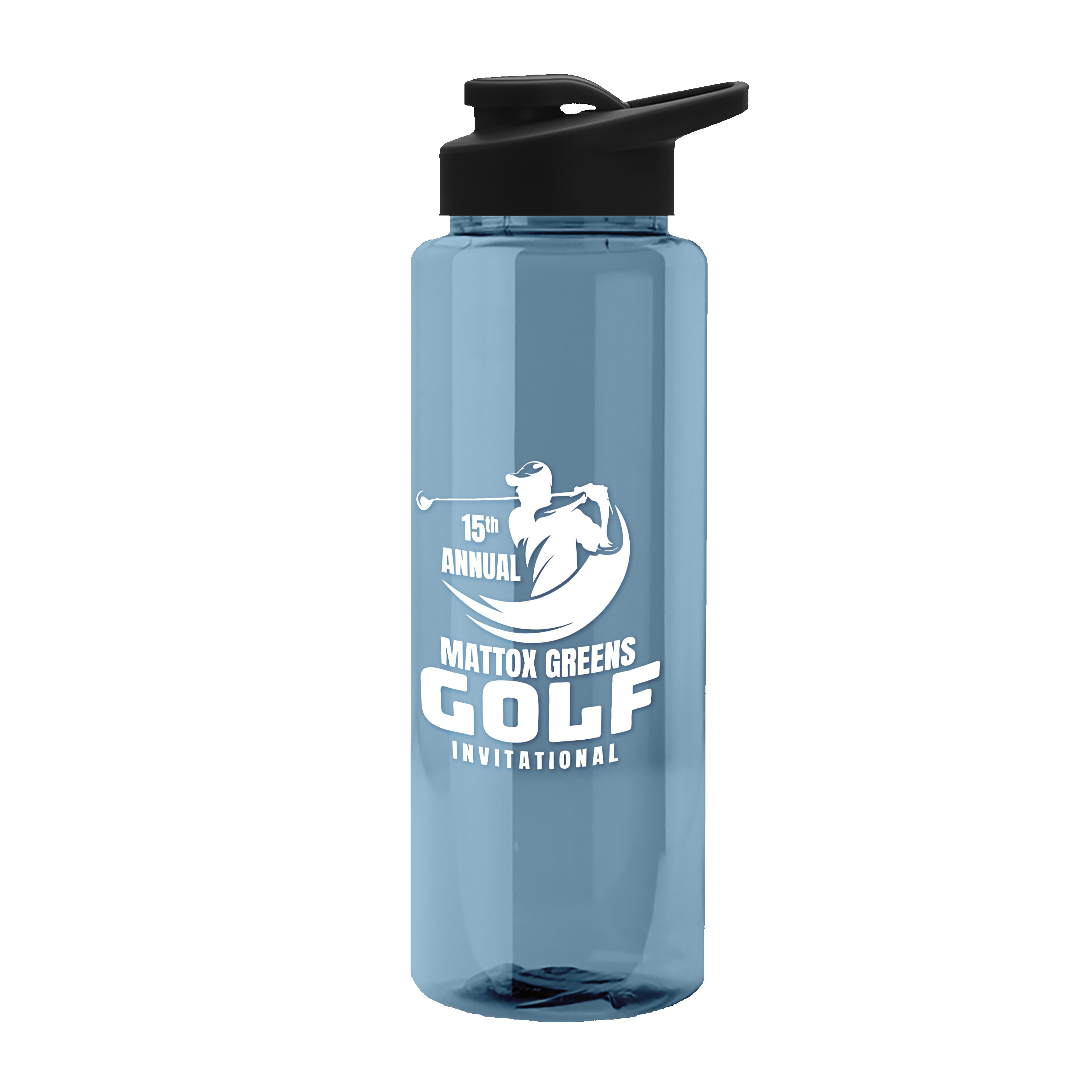 Picture of Garyline® Slim Fit RPET Bottle with Drink-Thru Lid - 32 oz.