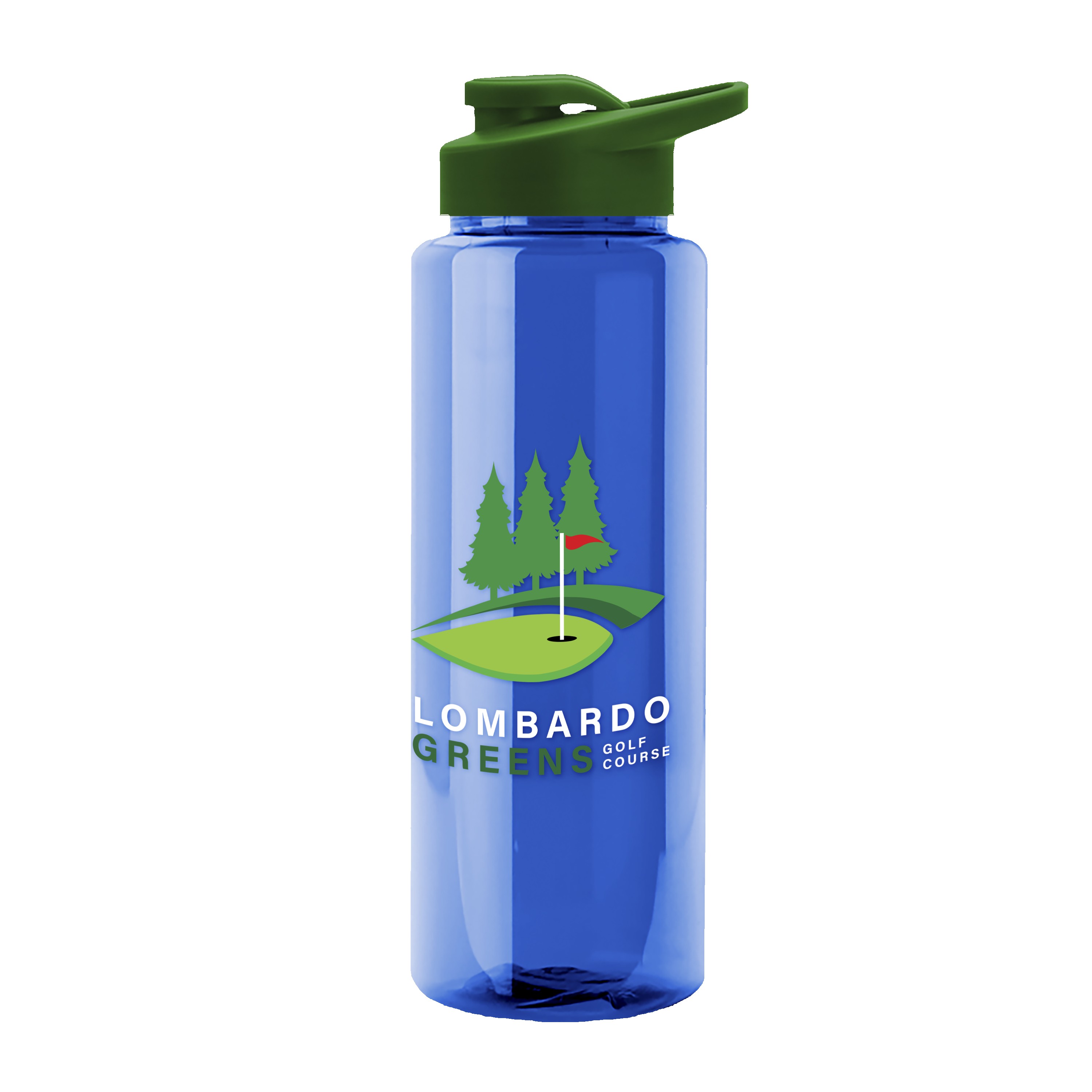 Picture of Garyline® Slim Fit RPET Bottle with Drink-Thru Lid - 32 oz.