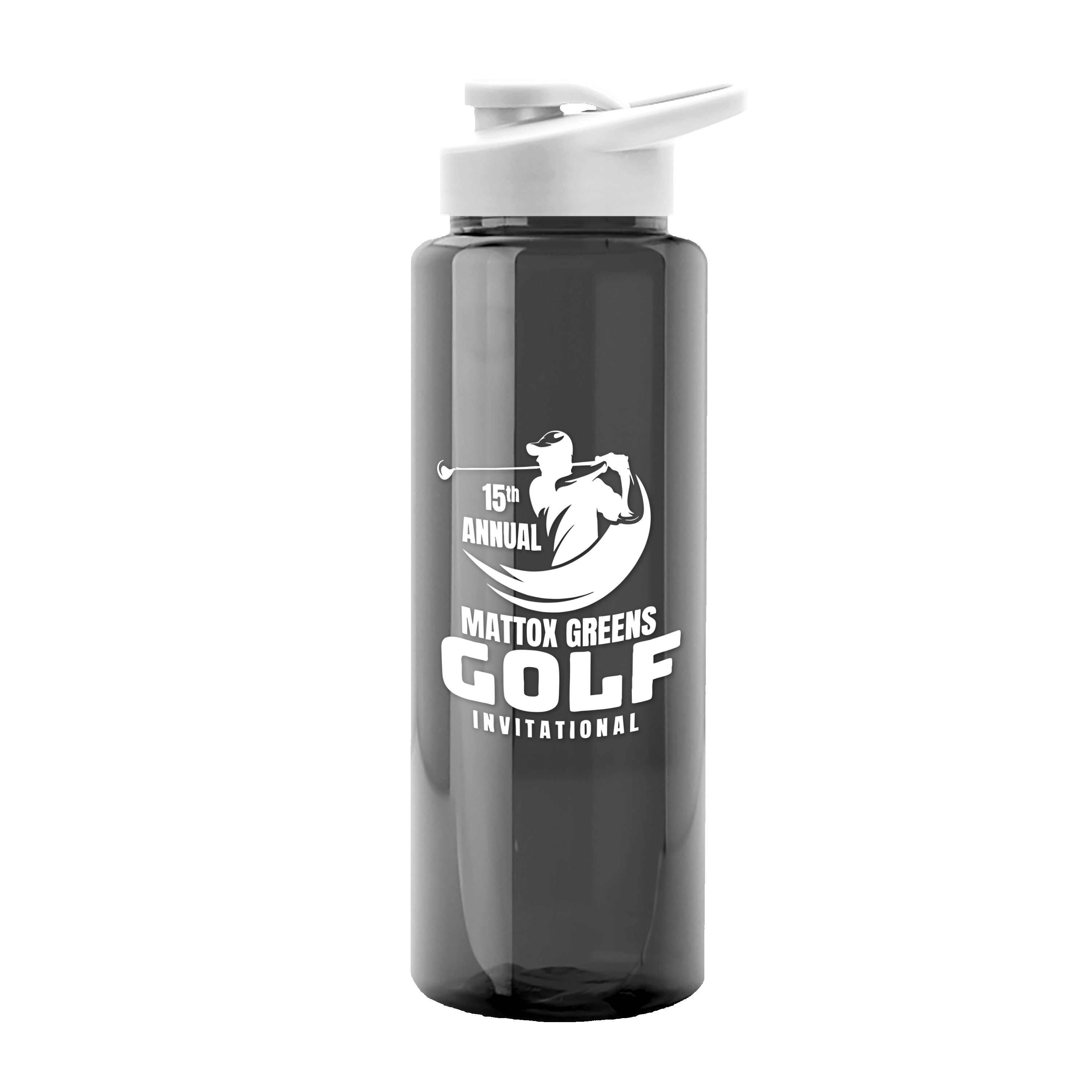 Picture of Garyline® Slim Fit RPET Bottle with Drink-Thru Lid - 32 oz.