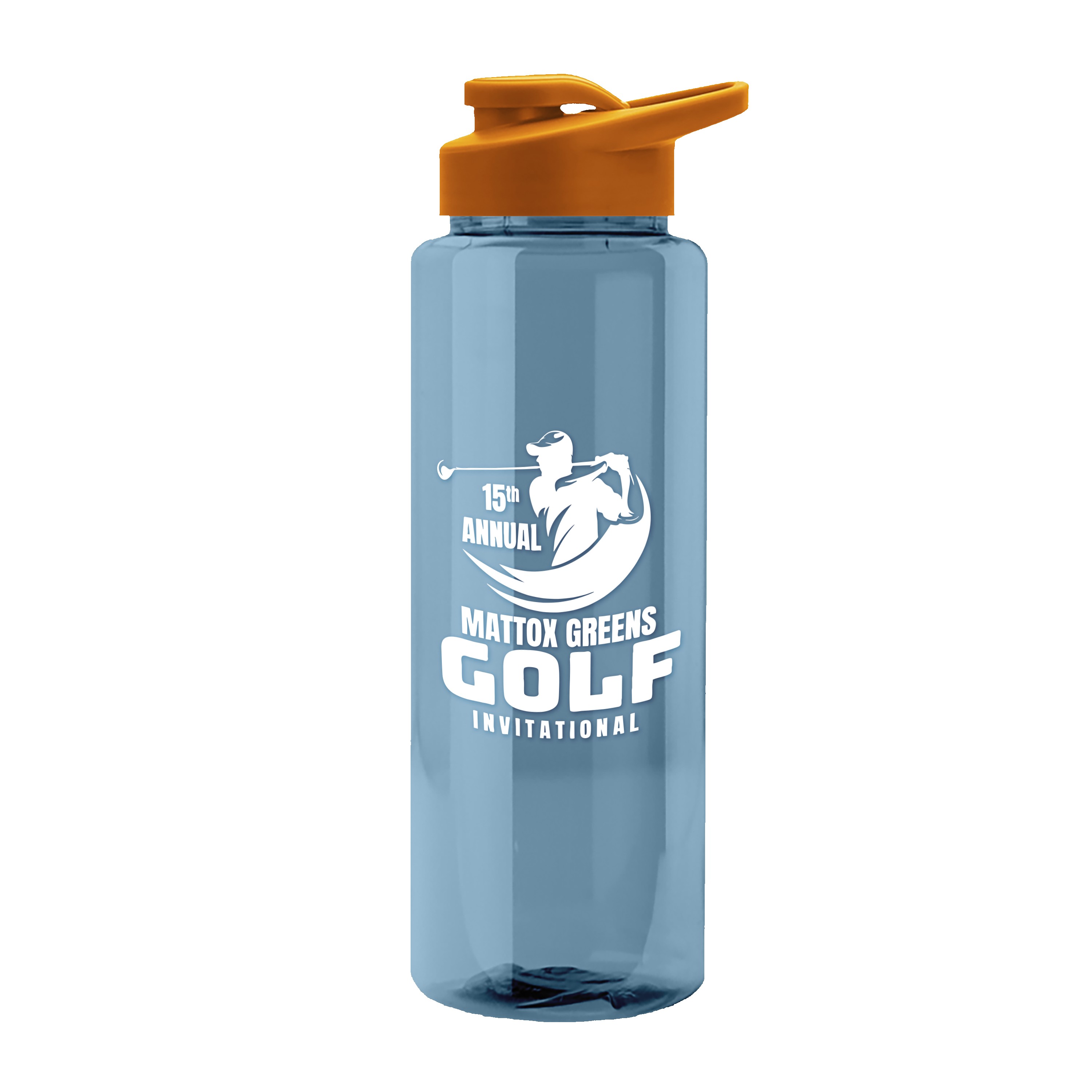 Picture of Garyline® Slim Fit RPET Bottle with Drink-Thru Lid - 32 oz.