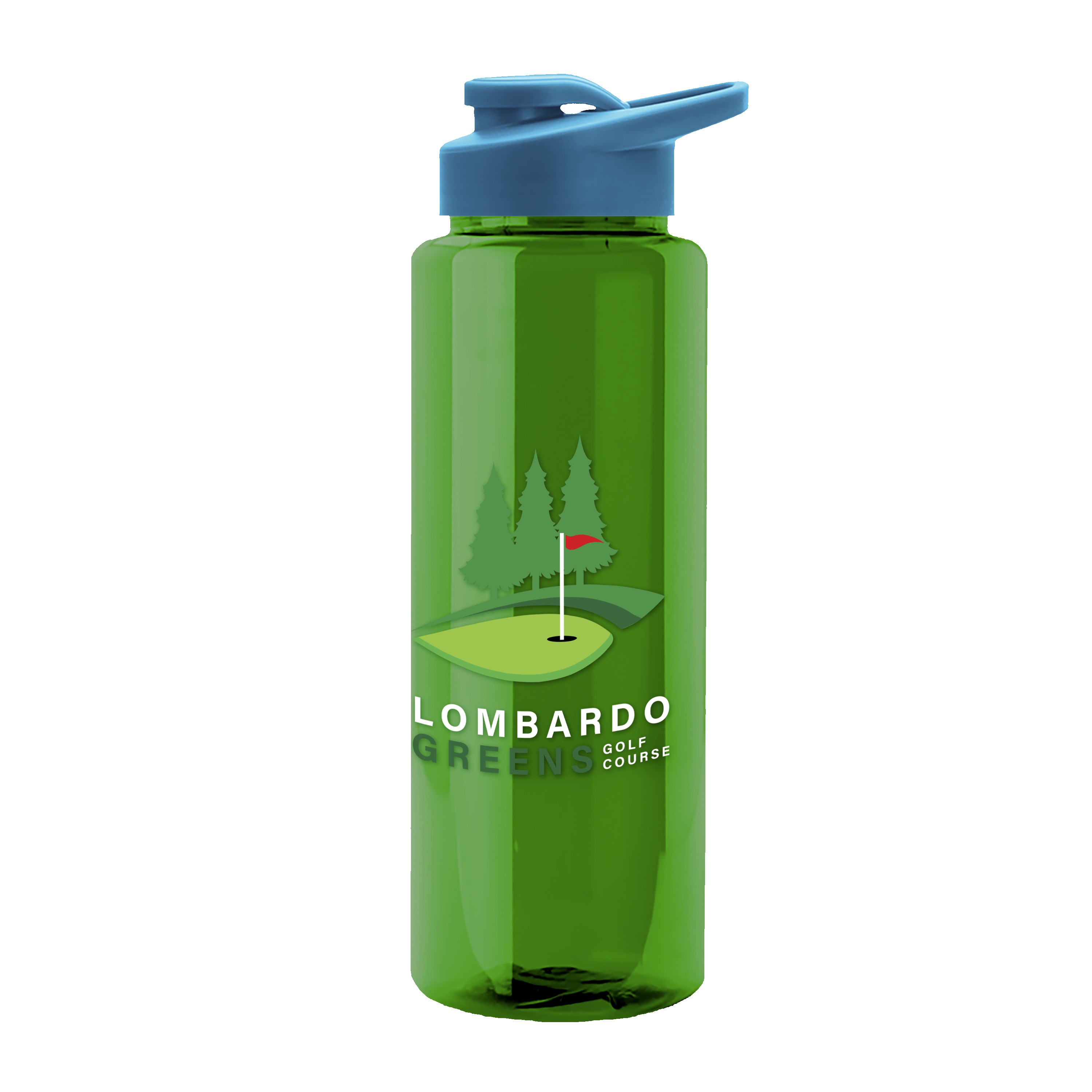 Picture of Garyline® Slim Fit RPET Bottle with Drink-Thru Lid - 32 oz.