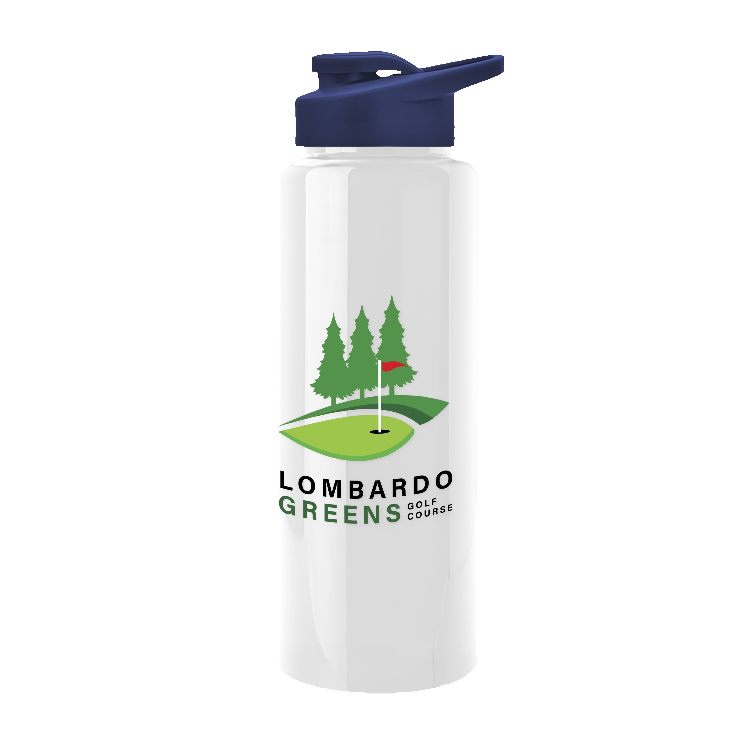 Picture of Garyline® Slim Fit RPET Bottle with Drink-Thru Lid - 32 oz.