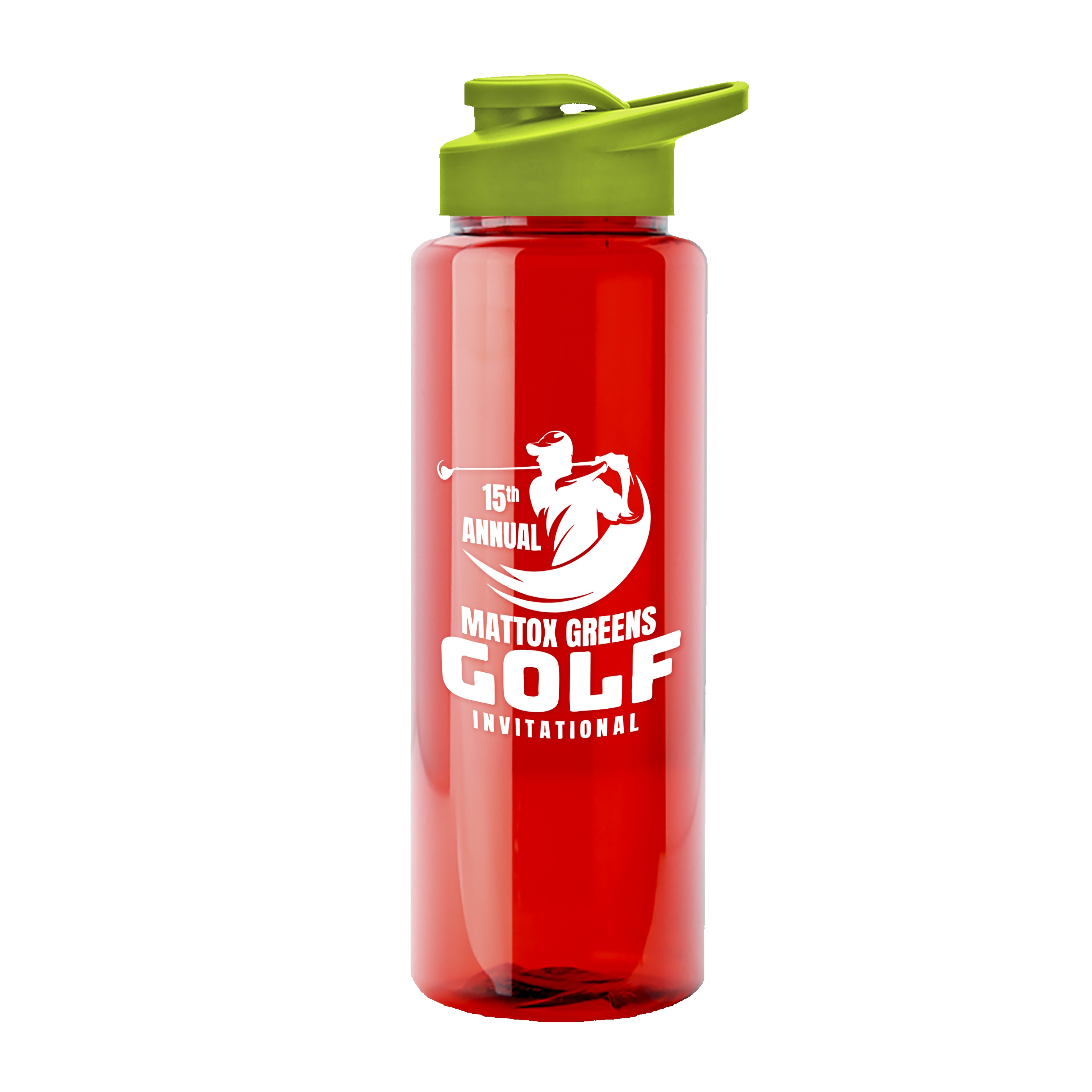 Picture of Garyline® Slim Fit RPET Bottle with Drink-Thru Lid - 32 oz.