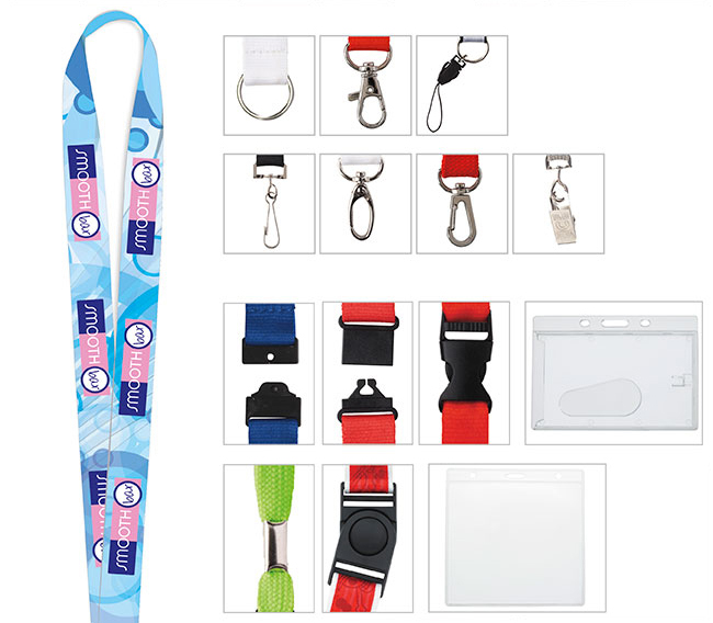 Picture of Universal Source® 3/4" Polyester 4 Color Lanyard