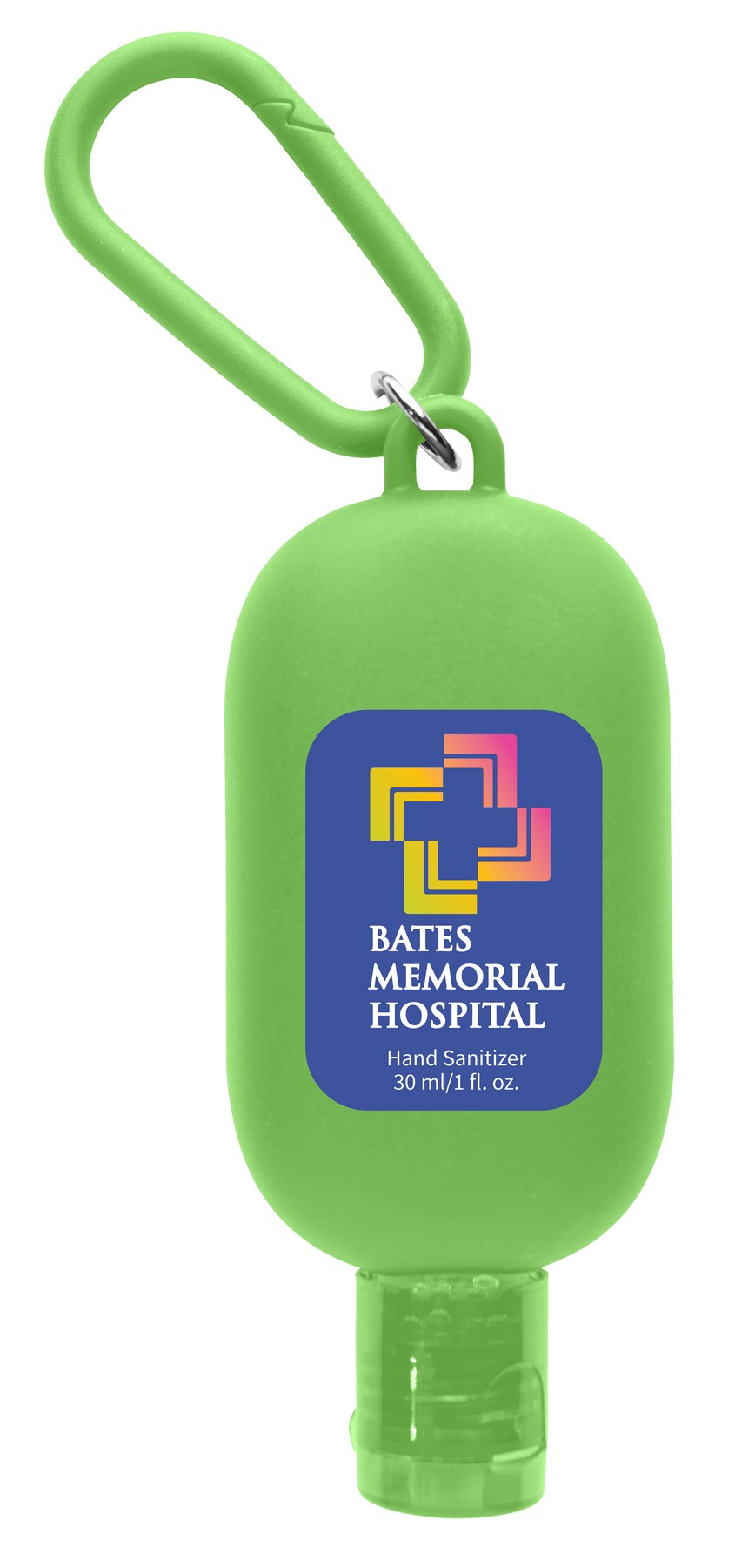 Picture of 1 oz. Hand Sanitizer with Colorful Case and Carabiner