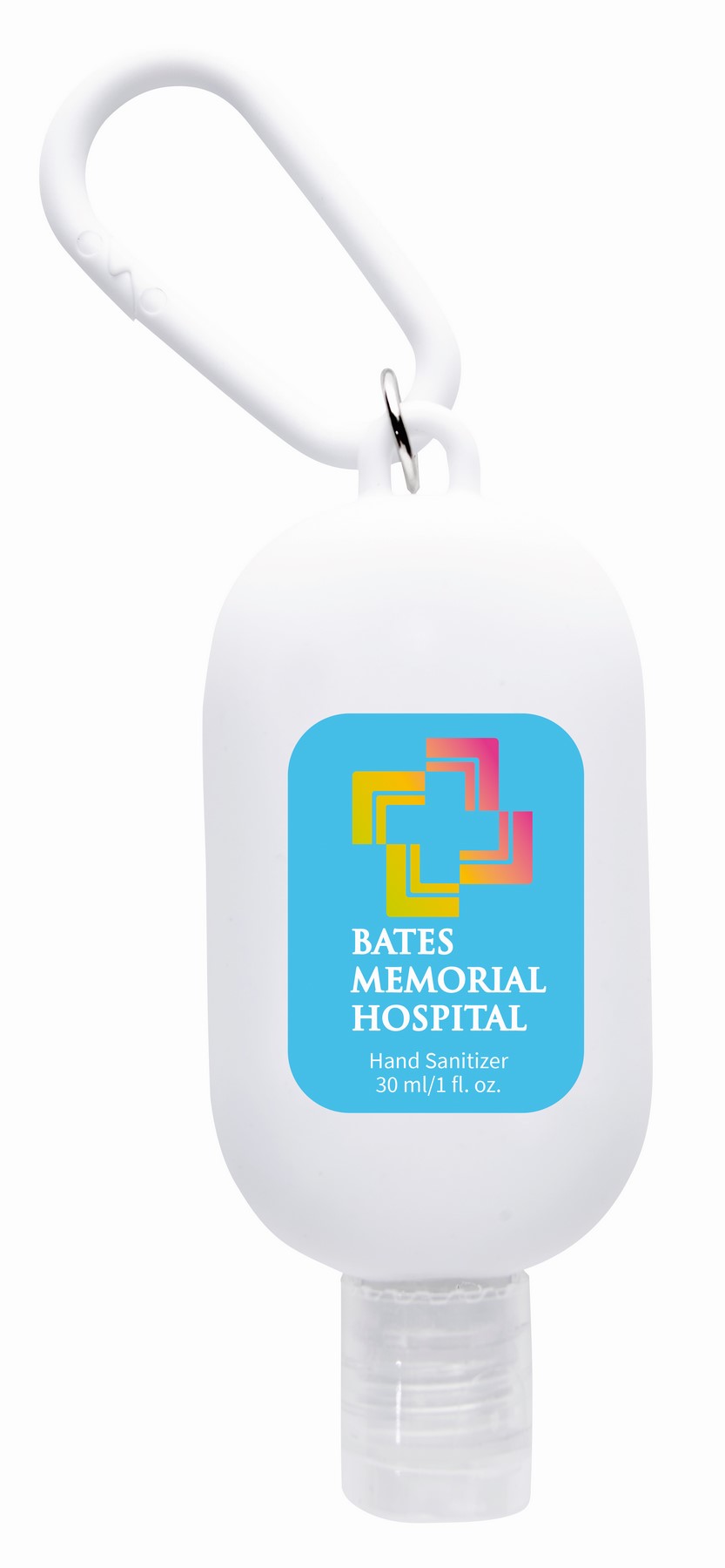 Picture of 1 oz. Hand Sanitizer with Colorful Case and Carabiner