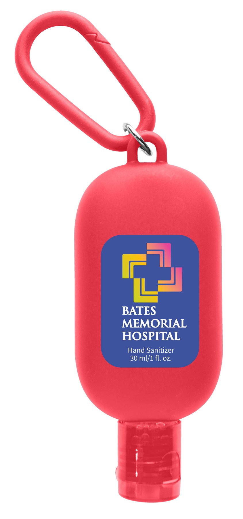 Picture of 1 oz. Hand Sanitizer with Colorful Case and Carabiner
