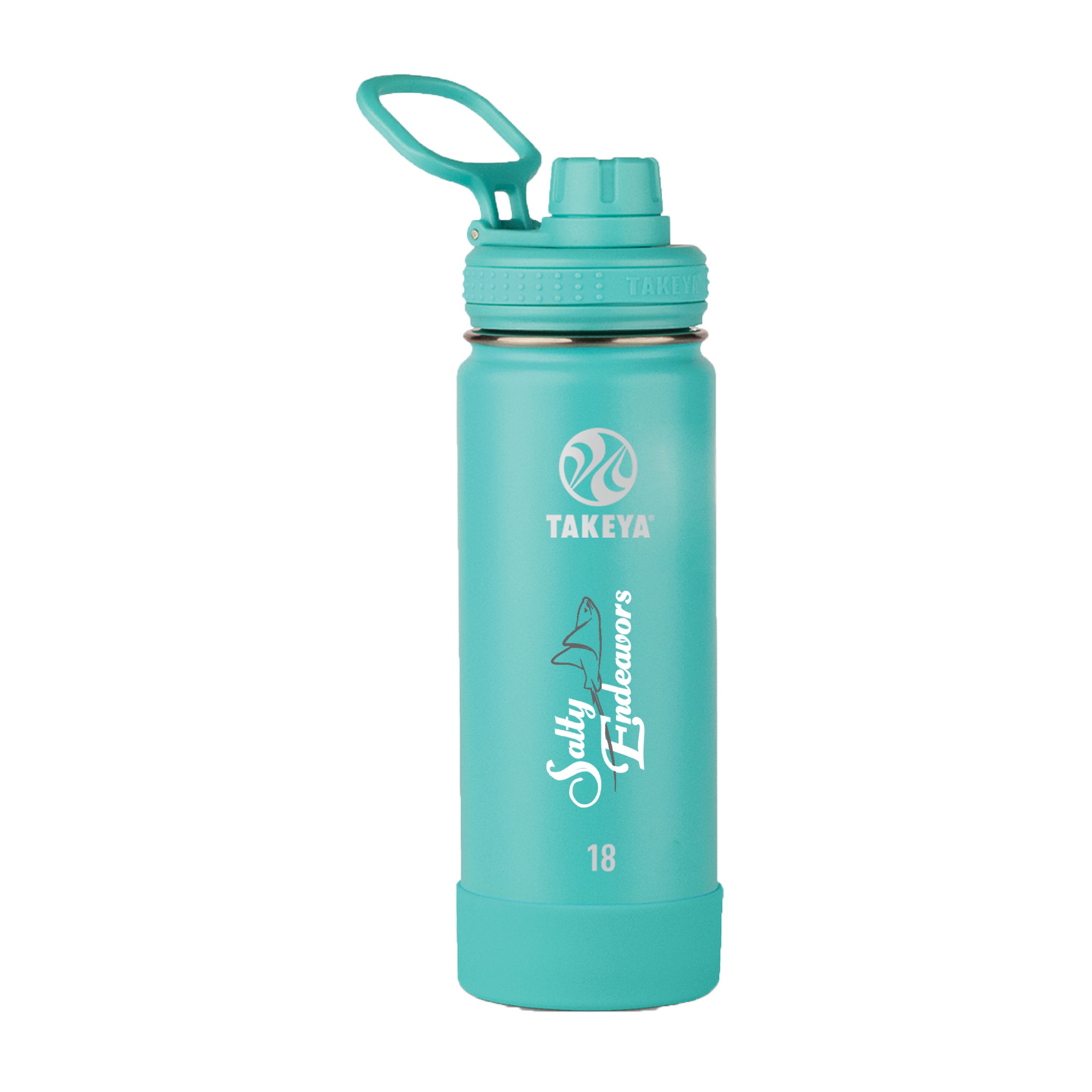 Picture of Takeya® 18 Oz. Water Bottle w/Actives Insulated Spout Lid™ (Full Color Digital)