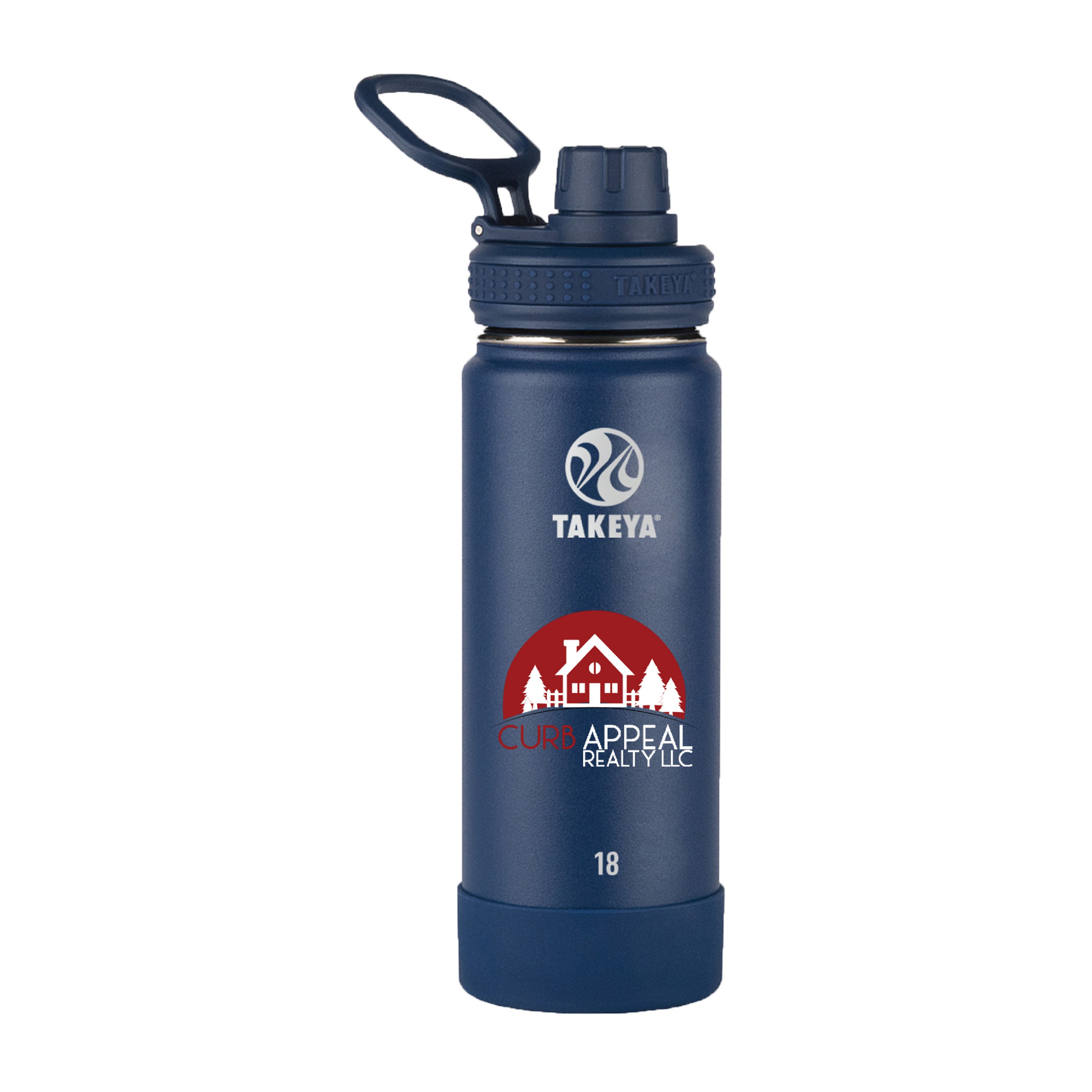 Picture of Takeya® 18 Oz. Water Bottle w/Actives Insulated Spout Lid™ (Full Color Digital)