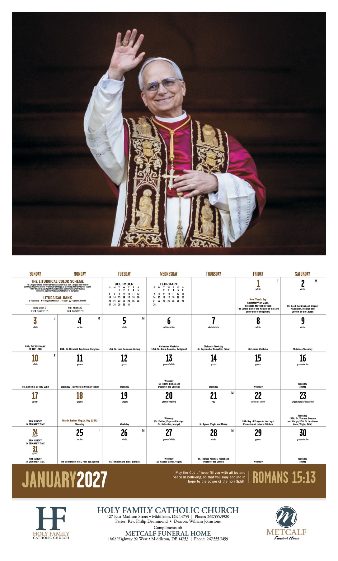 Picture of Good Value™ Catholic Spirit - Stapled Calendar